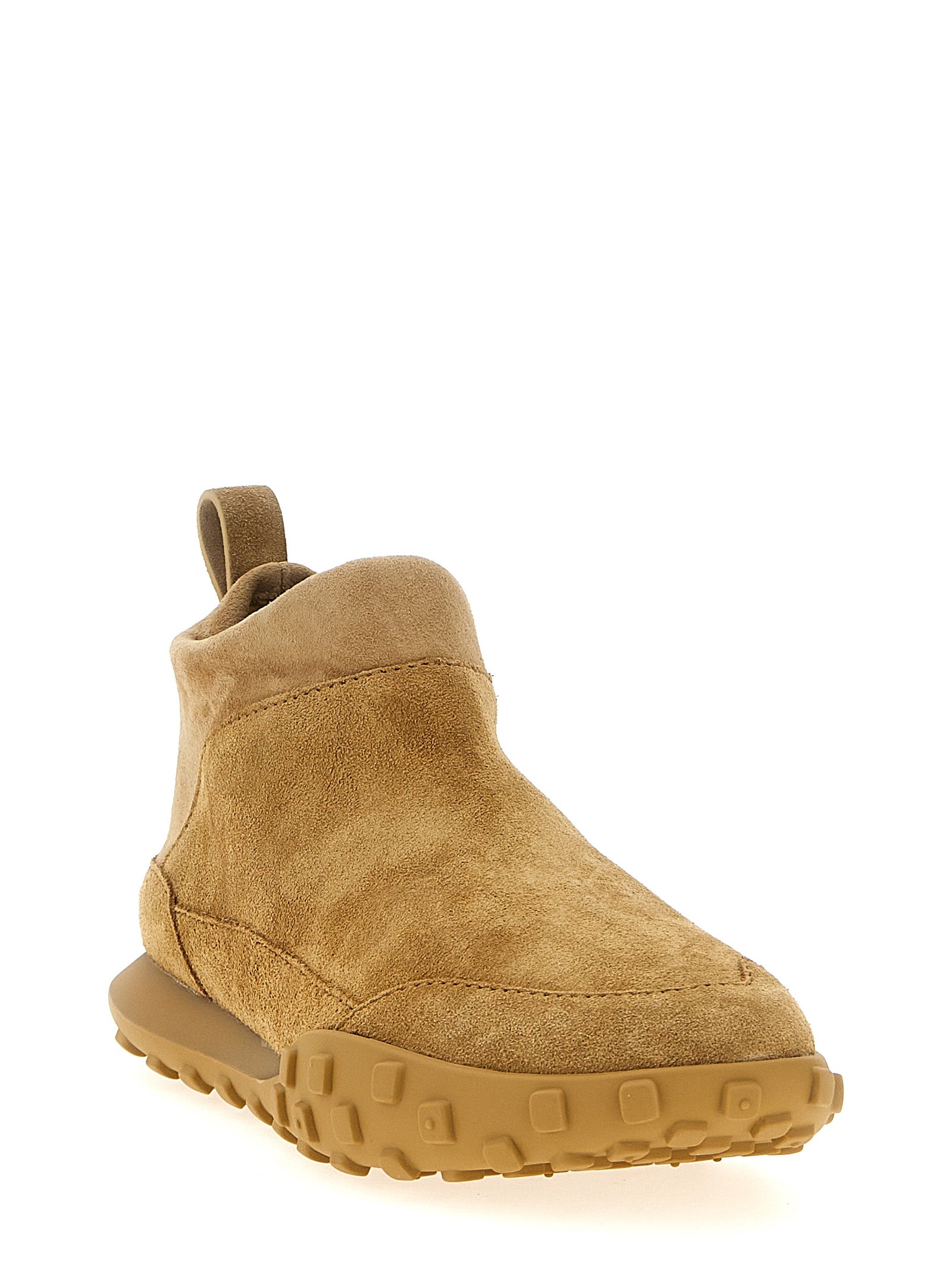 Jil Sander Beige Kalbsleder-Sneakers