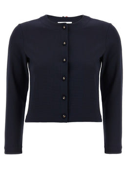 Thom Browne Blauer Cardigan aus Viskose
