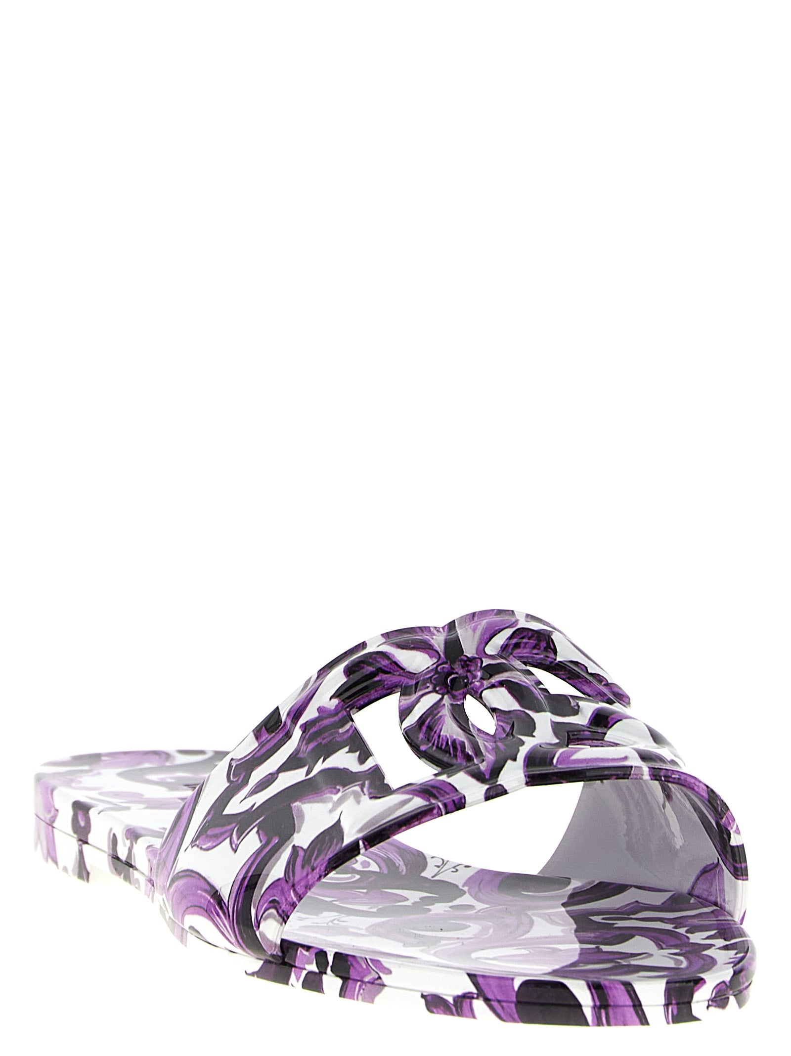 Dolce & Gabbana Lila Plateau-Sandalen