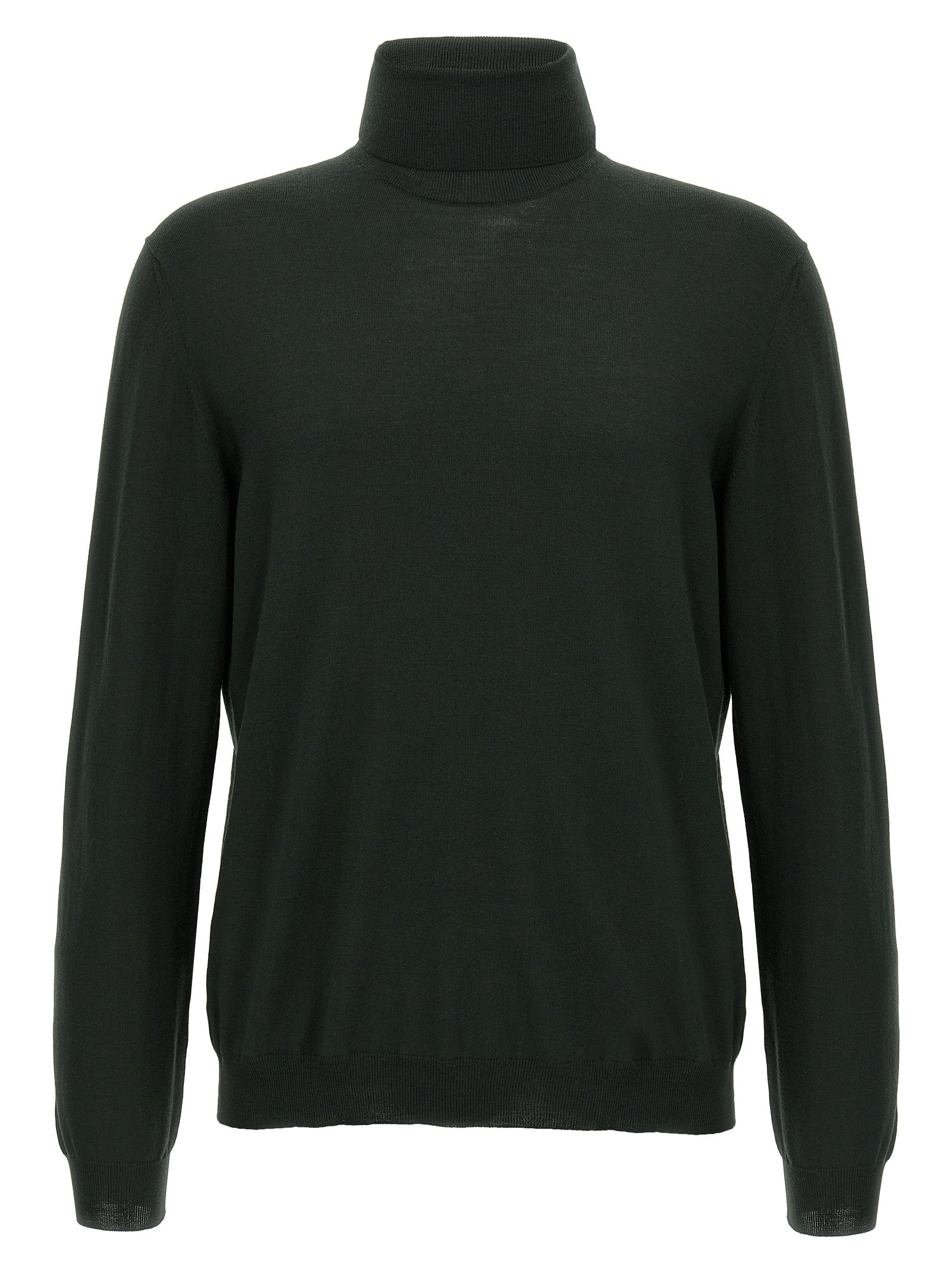ZANONE Zweifarbige Strickjacke aus reiner Schurwolle