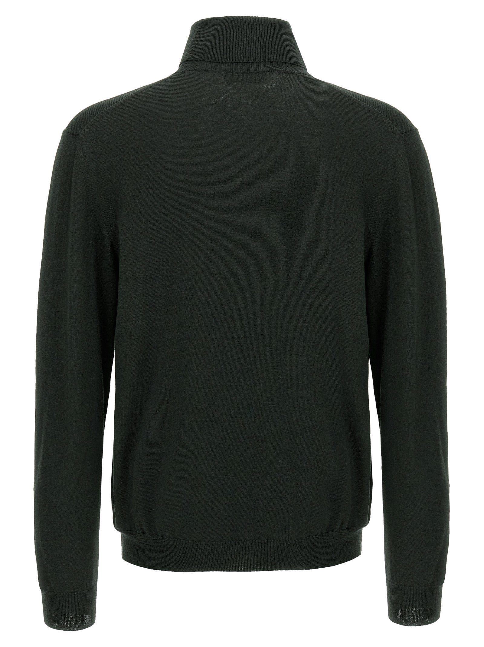 ZANONE Zweifarbige Strickjacke aus reiner Schurwolle