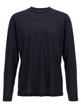 ZANONE Blaues Sportswear aus reiner Schurwolle