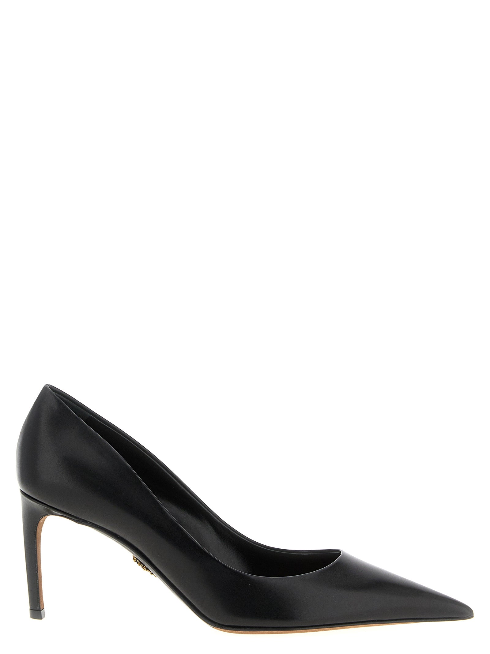 Dolce & Gabbana Schwarze Pumps aus Kalbsleder mit hohem Absatz