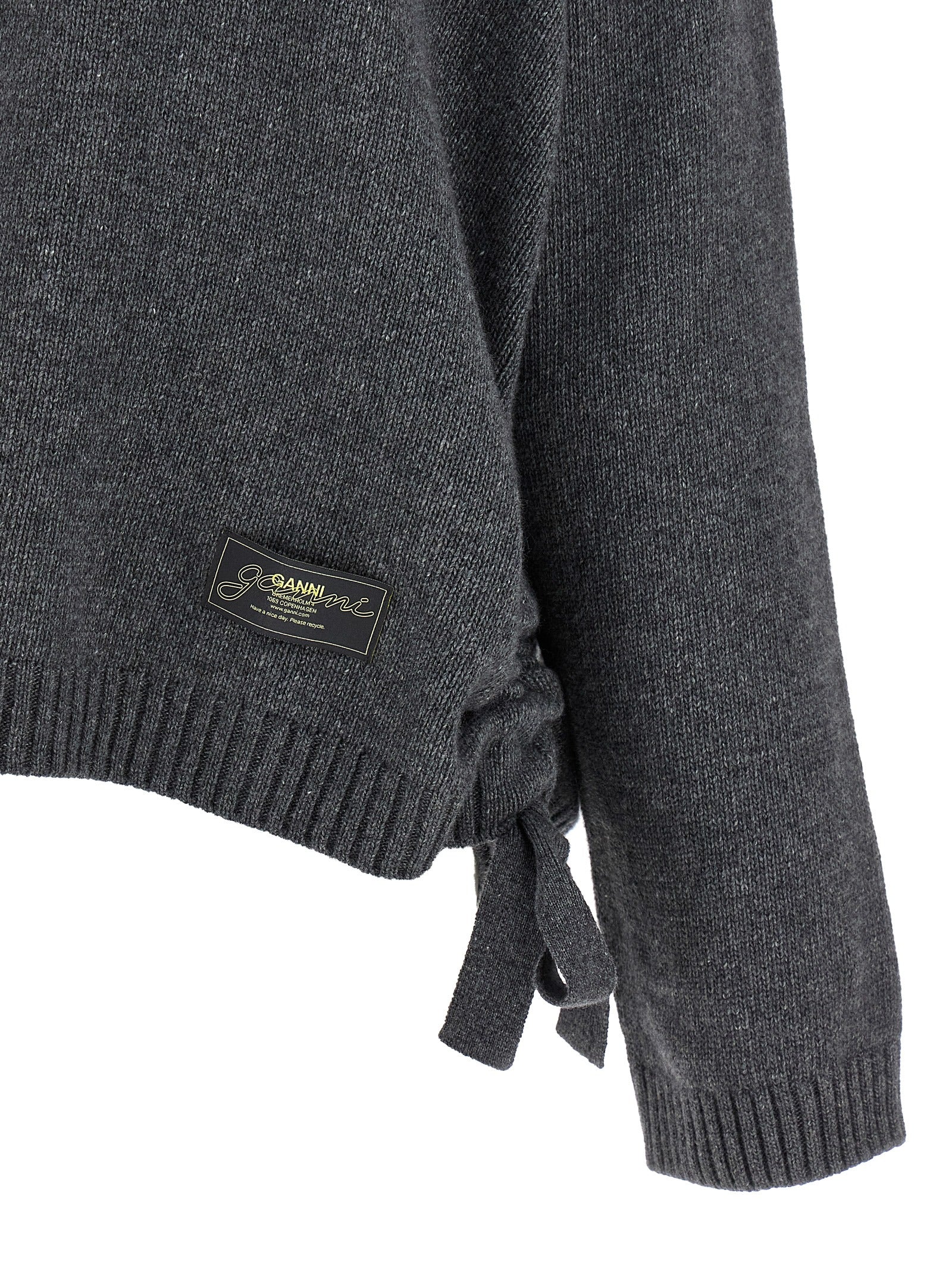 Ganni Grauer Wollcardigan