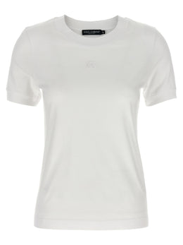 Dolce & Gabbana Weißes Baumwoll-T-Shirt