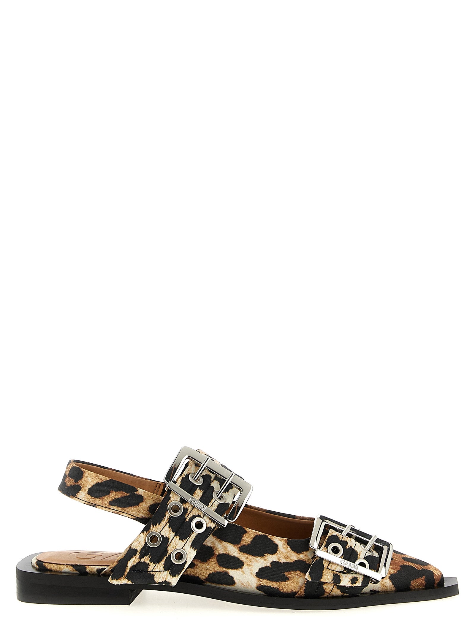 Ganni Mehrfarbige Ballerinas aus Polyester