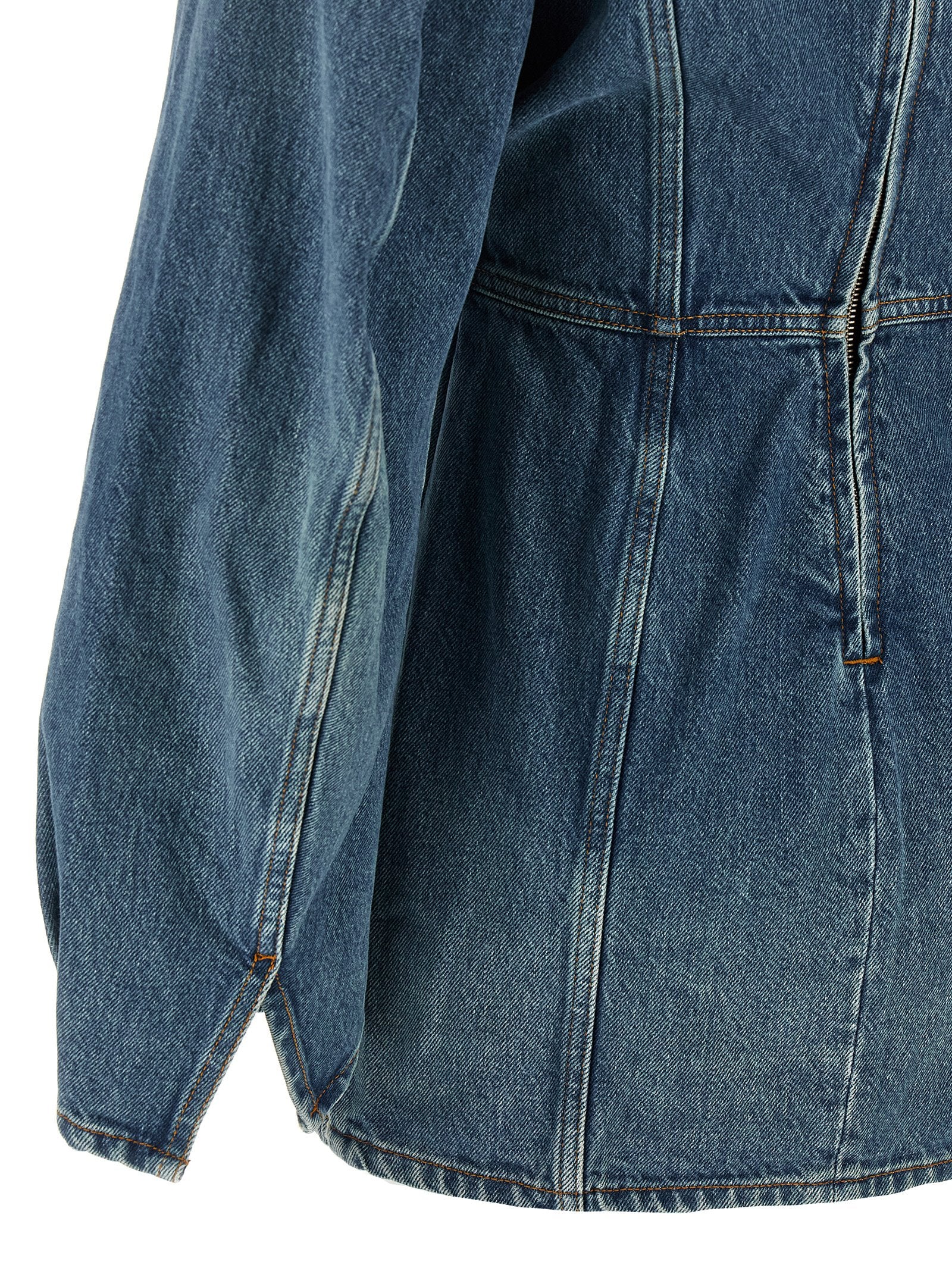 Haikure Kurzes blaues Baumwollkleid