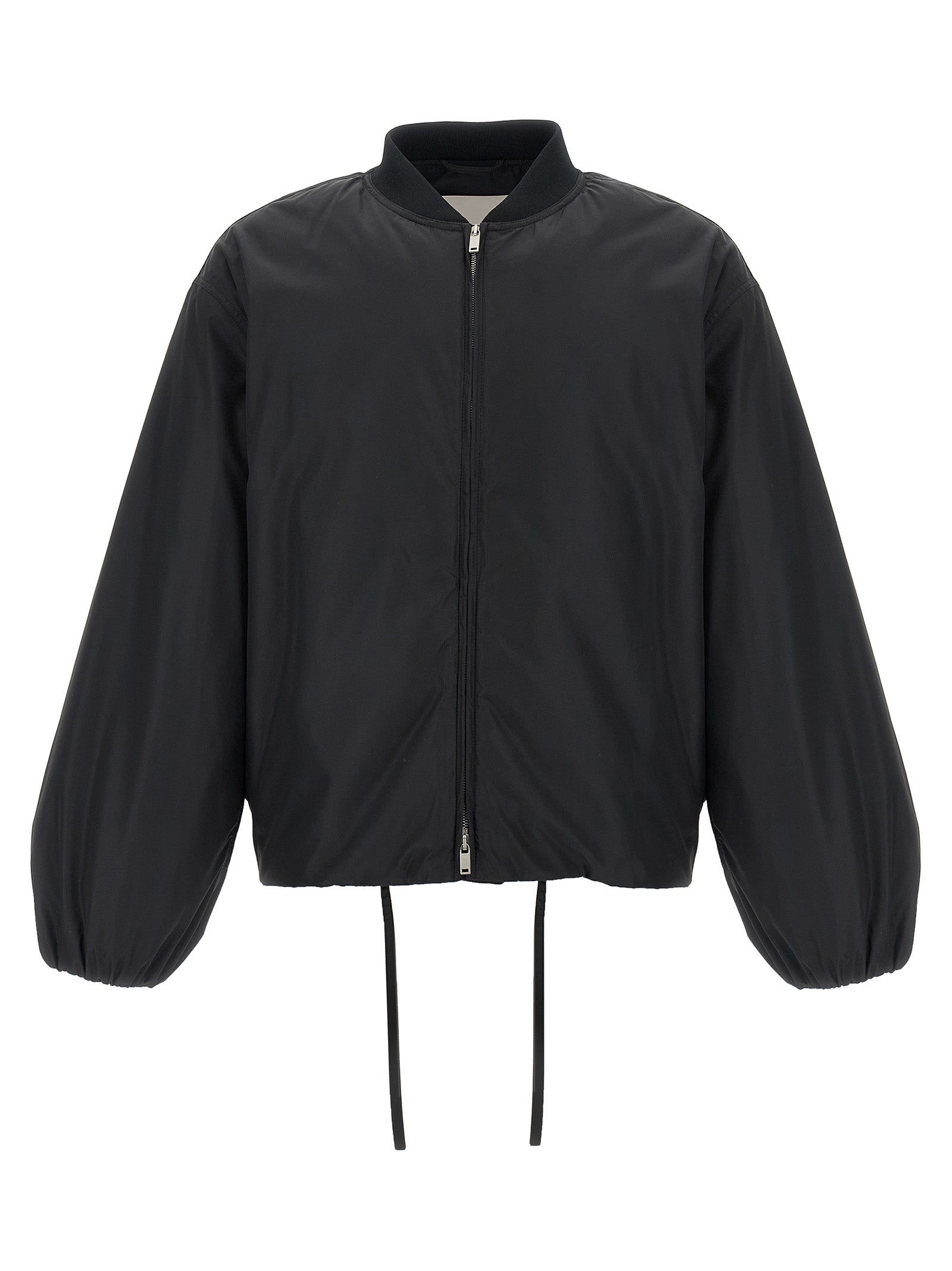 Jil Sander Schwarzer Bomber aus Polyester