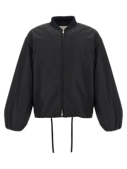 Jil Sander Schwarzer Bomber aus Polyester