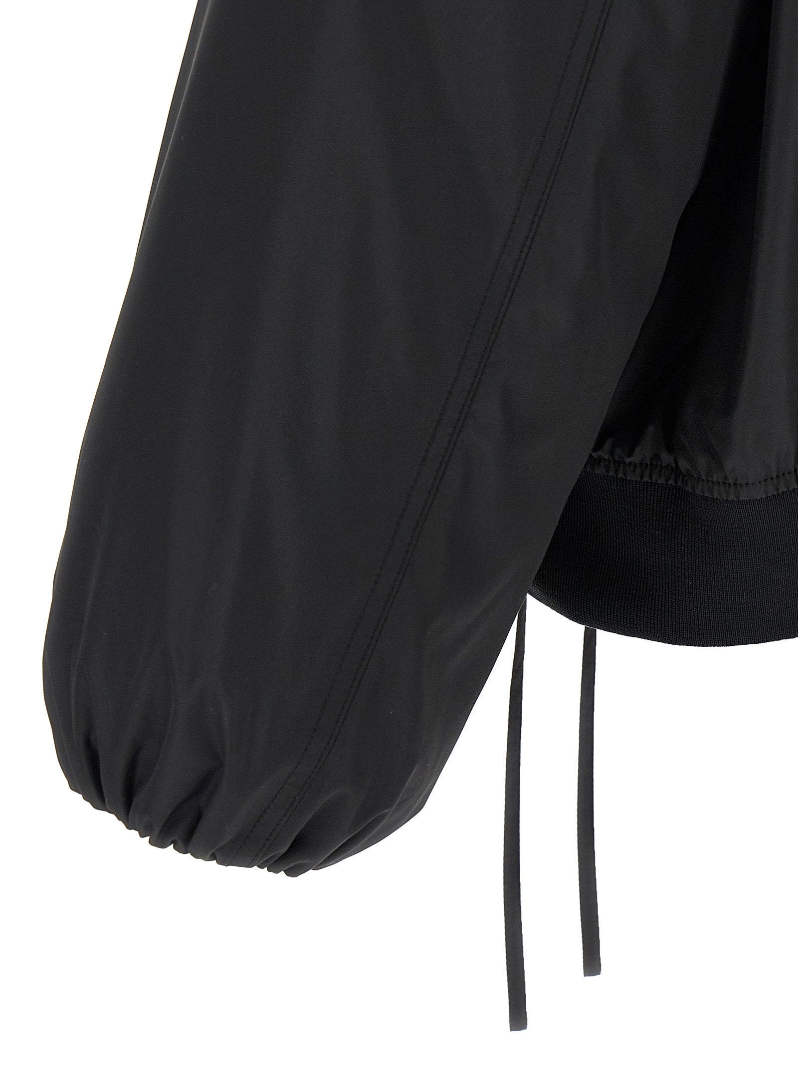 Jil Sander Schwarzer Bomber aus Polyester
