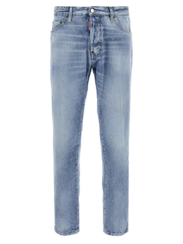 Dsquared² Blaue Baumwoll-Skinny-Jeans