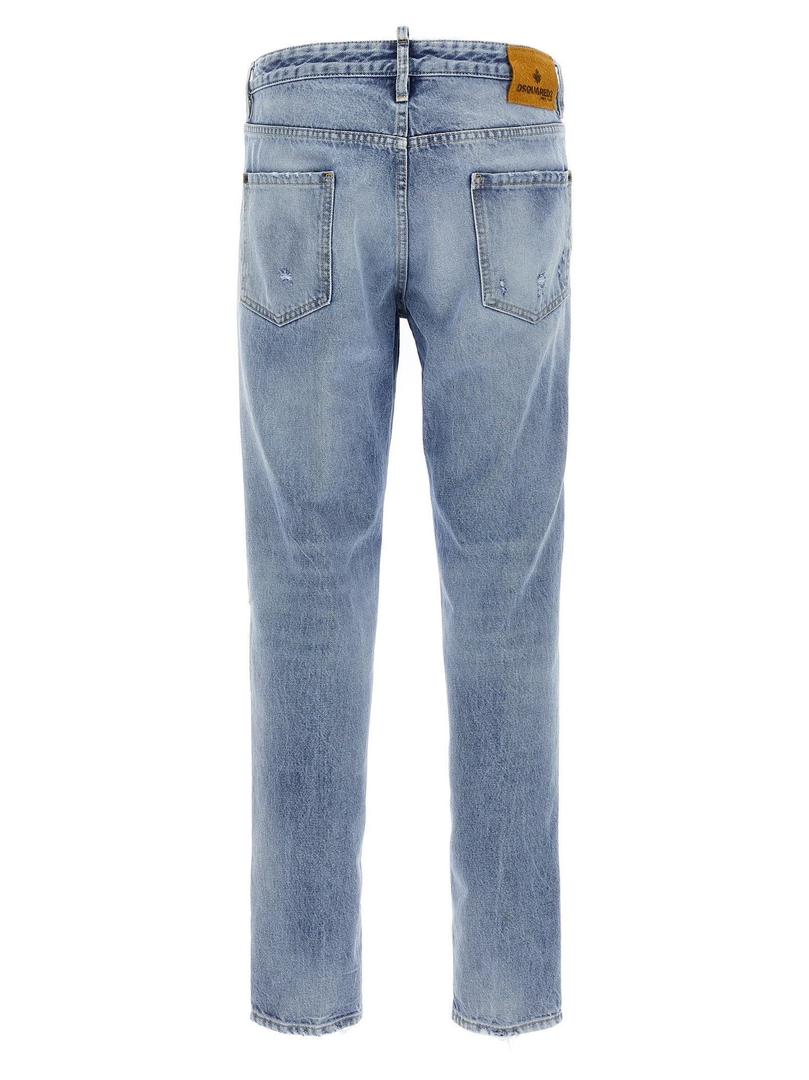 Dsquared² Blaue Baumwoll-Skinny-Jeans
