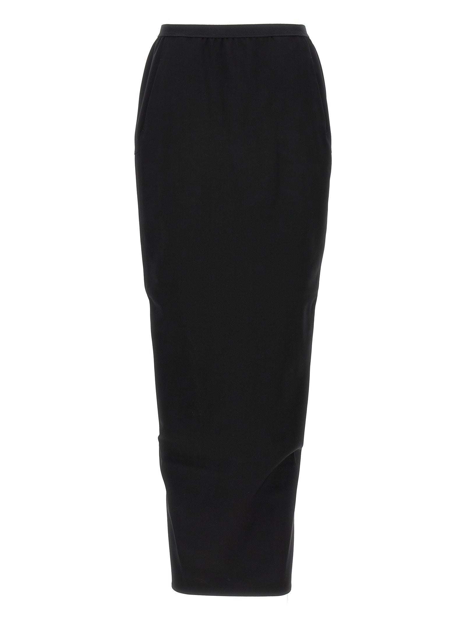 Rick Owens Schwarzer Woll-Minirock