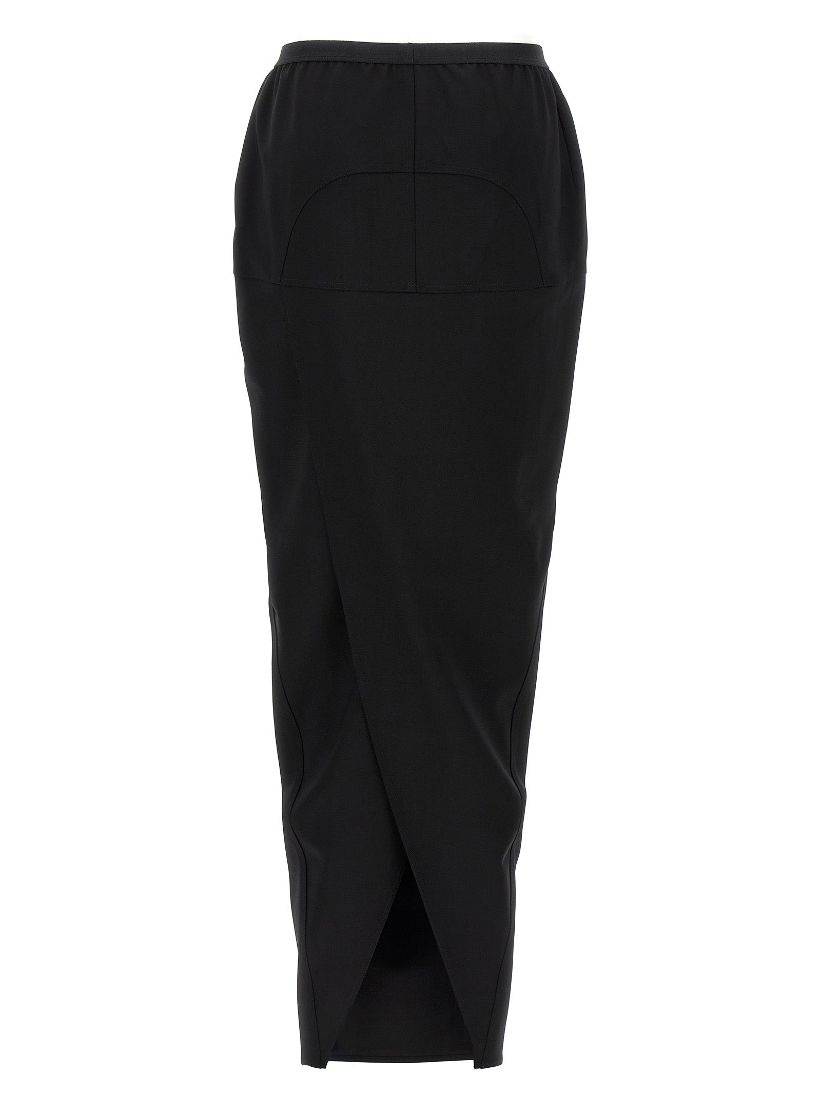 Rick Owens Schwarzer Woll-Minirock