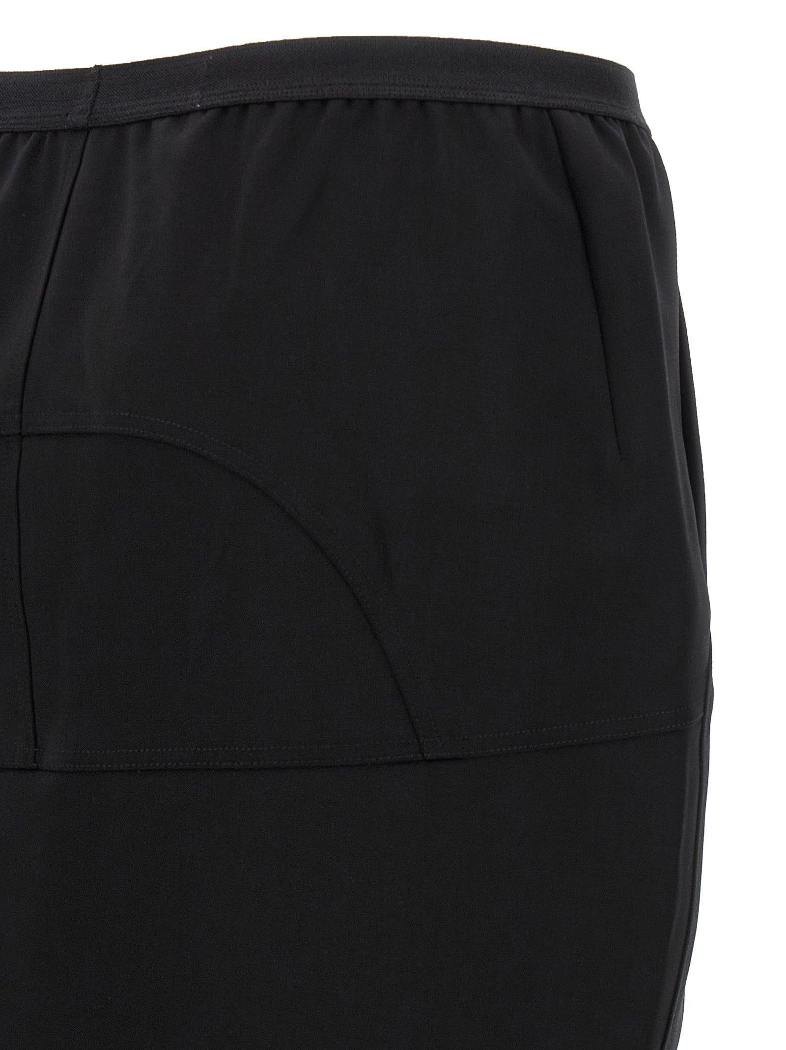 Rick Owens Schwarzer Woll-Minirock