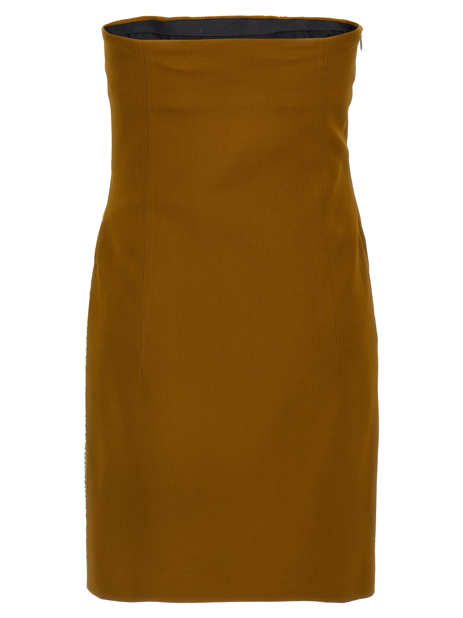 The Attico Kurzes Zweifarben-Marabou-Kleid