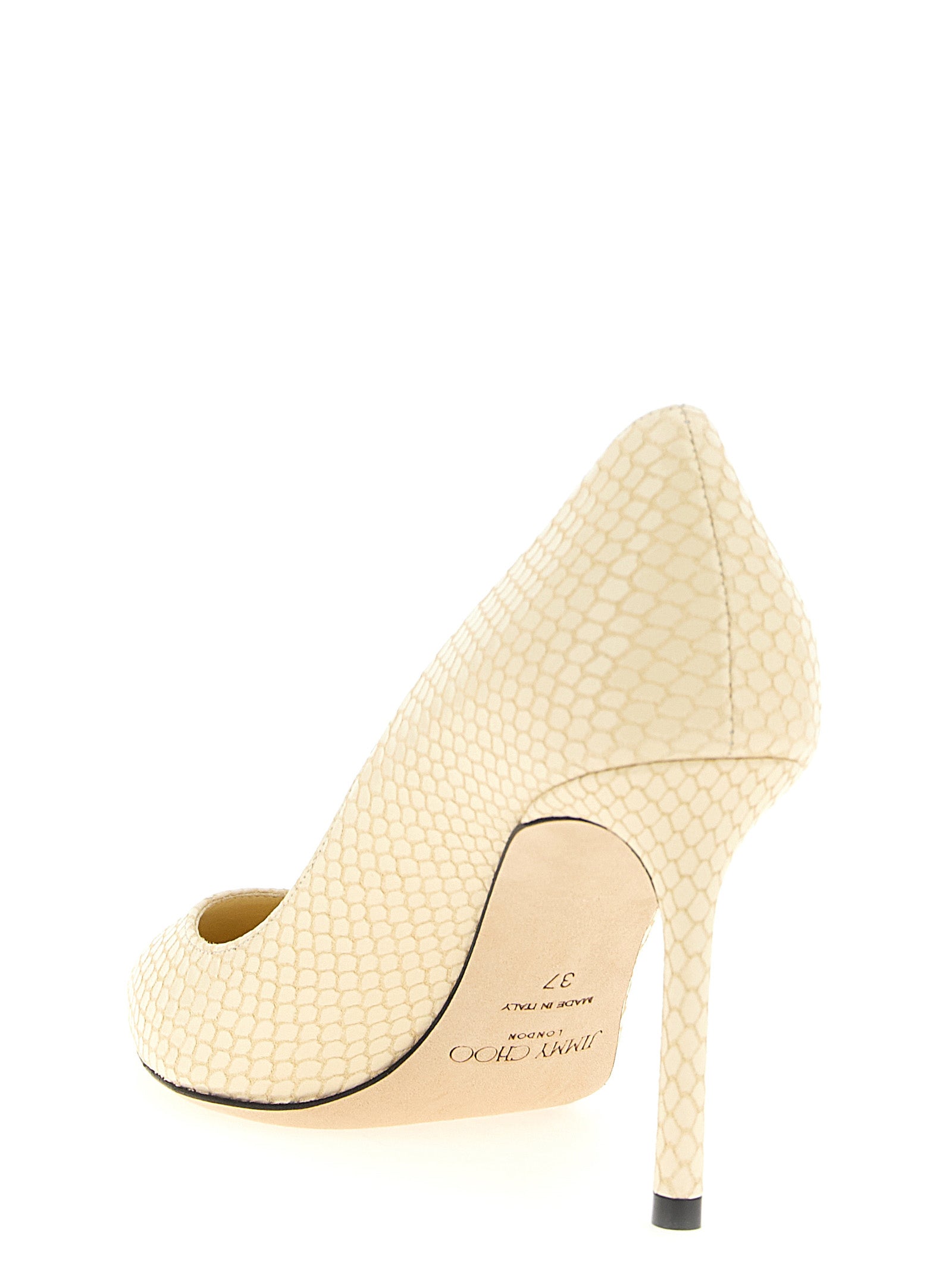Jimmy Choo Zweifarbige Leder-Pumps mit hohem Absatz