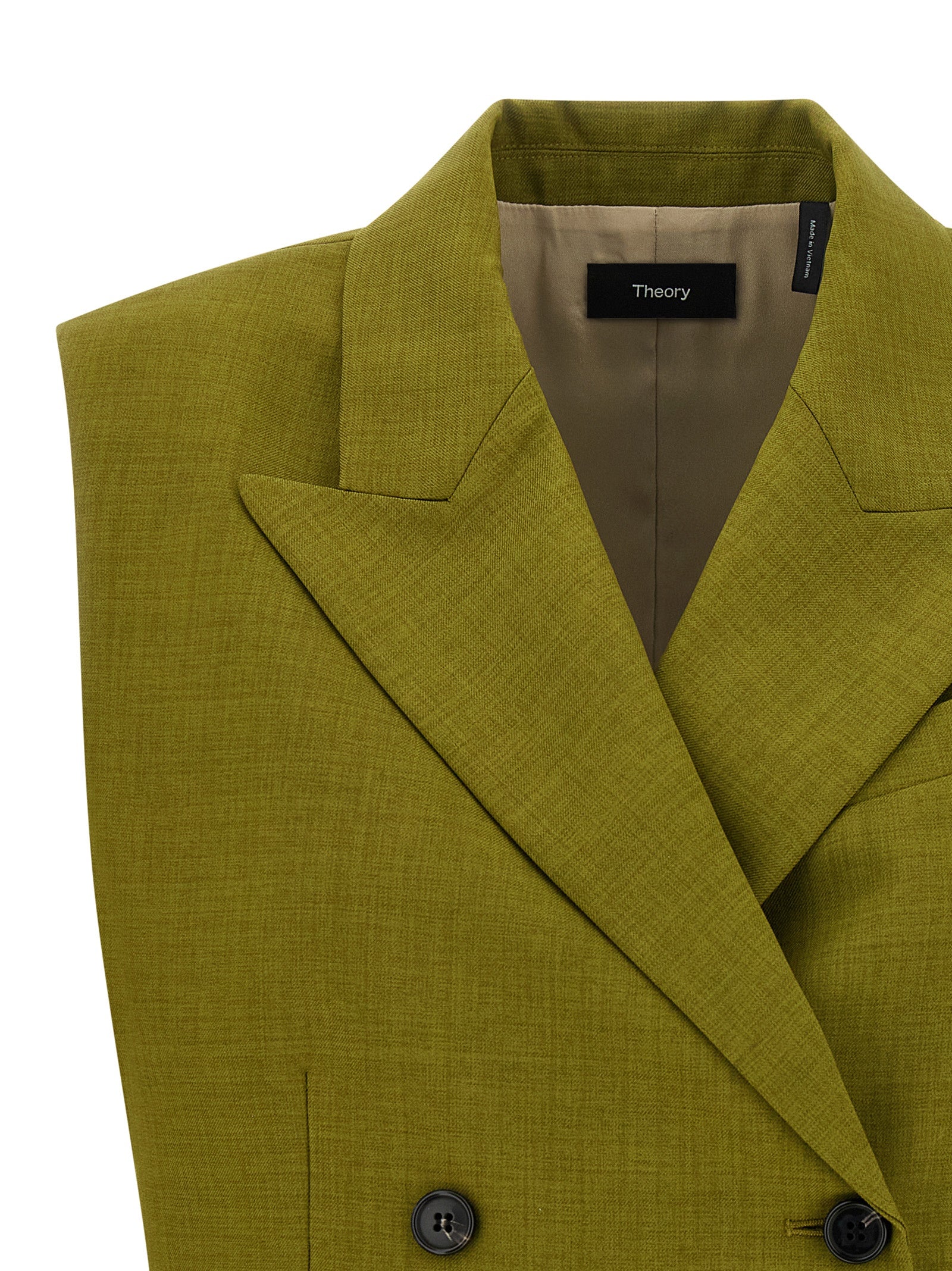 Theory Ärmellose Zweifarbige Polyesterjacke