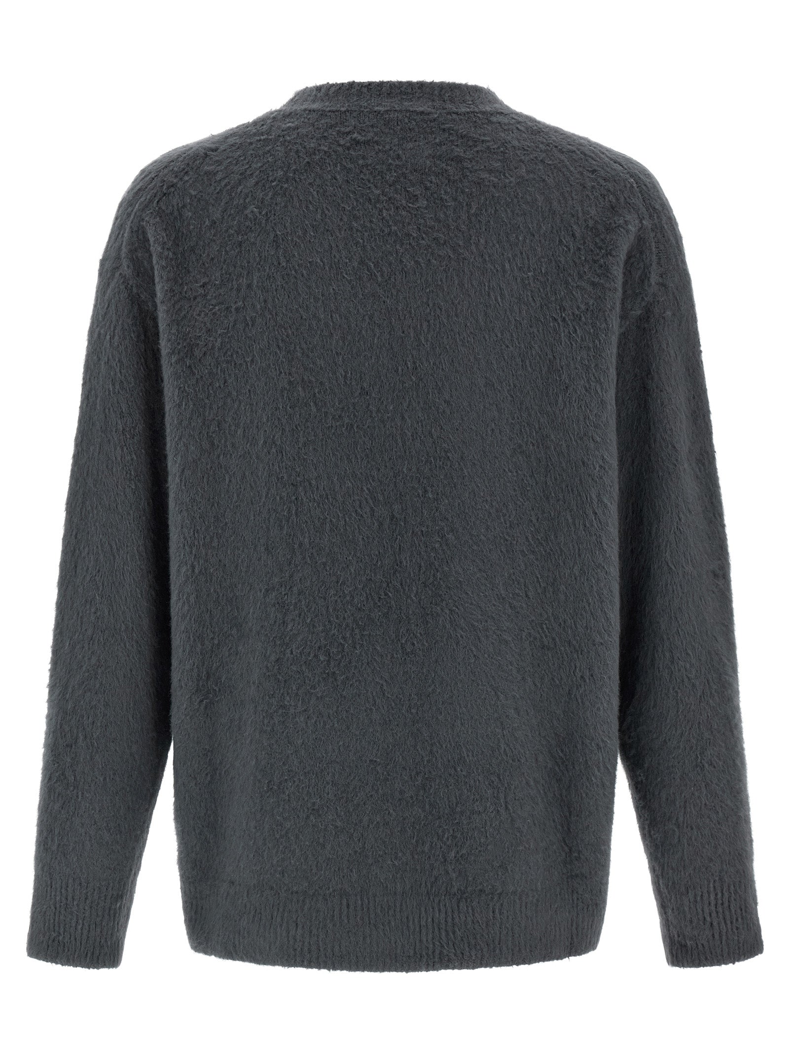 Roberto Collina Grauer Baumwollcardigan