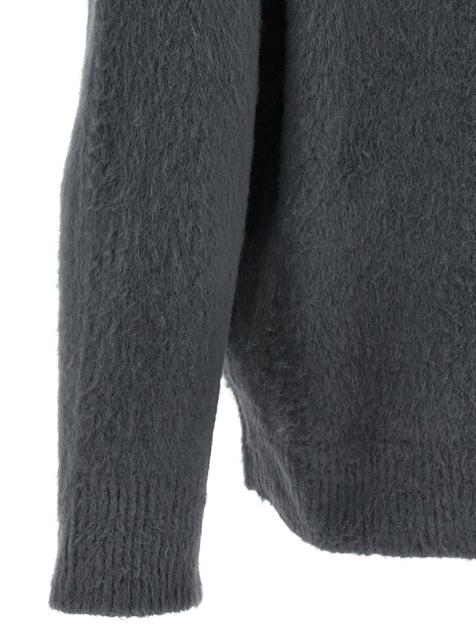 Roberto Collina Grauer Baumwollcardigan