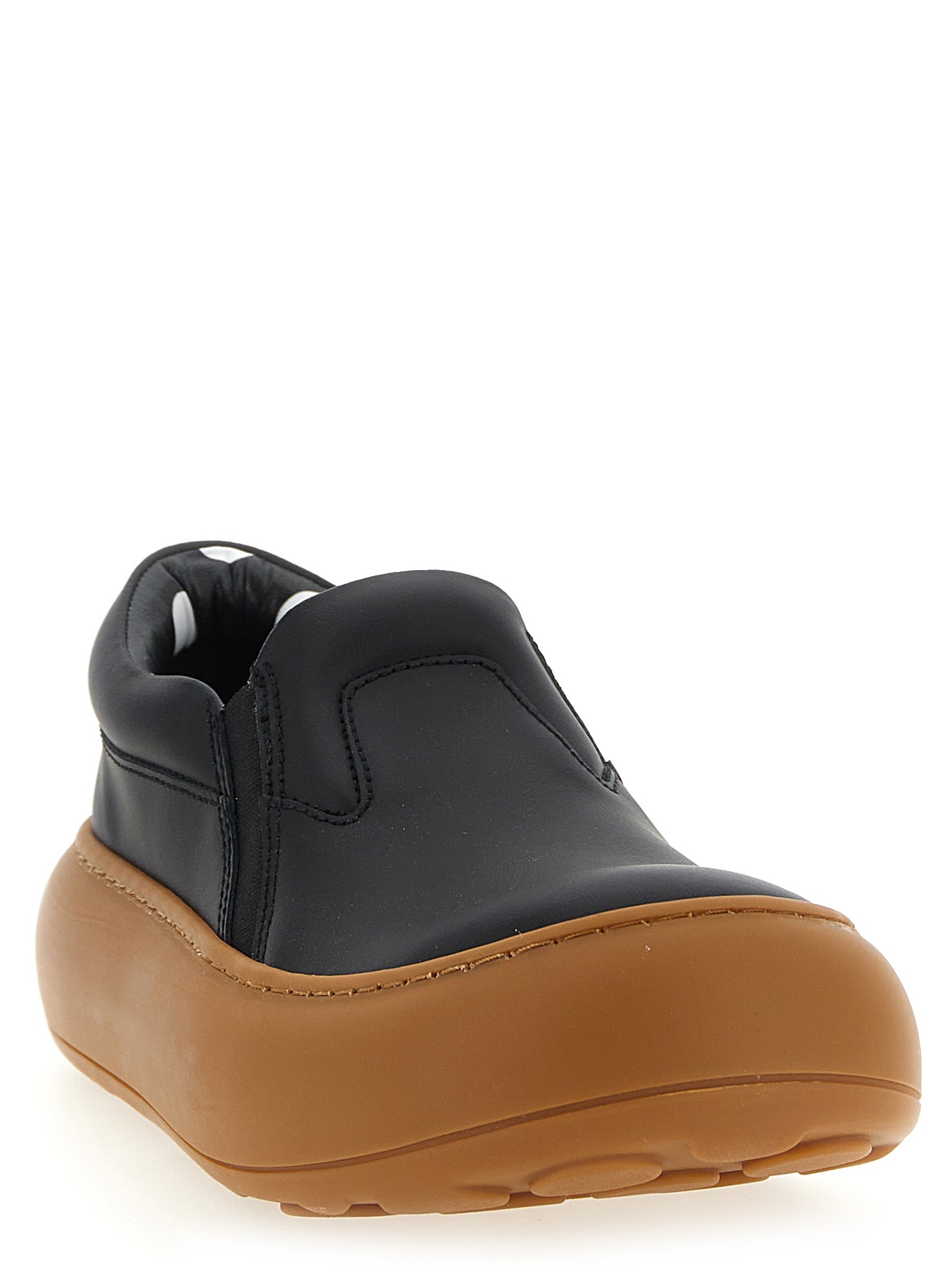 Moschino Schwarze Leder Chunky Sneaker