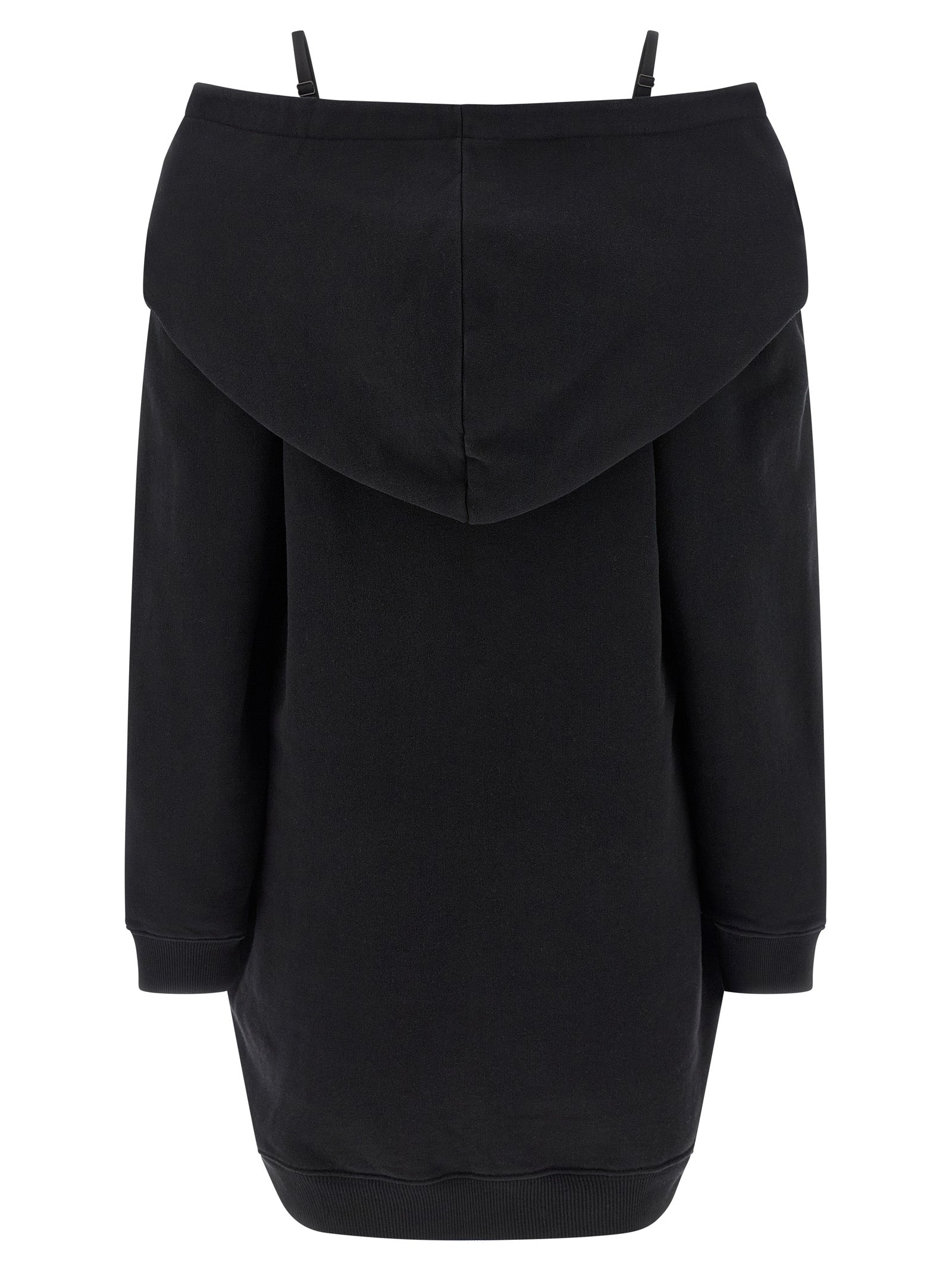 MM6 Maison Margiela Schwarzes kurzes Baumwollkleid