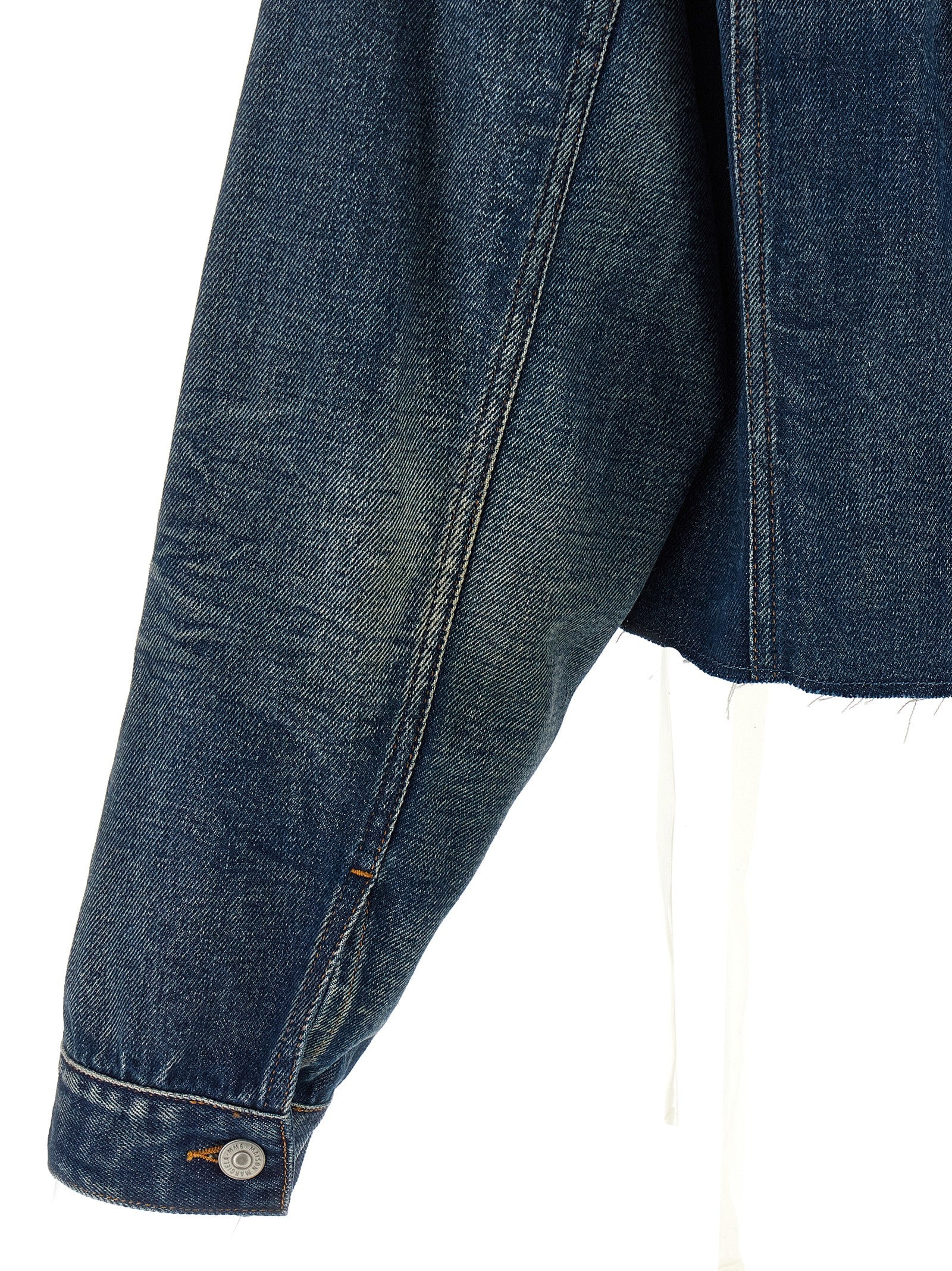 MM6 Maison Margiela Blaue Jeansjacke aus Baumwolle