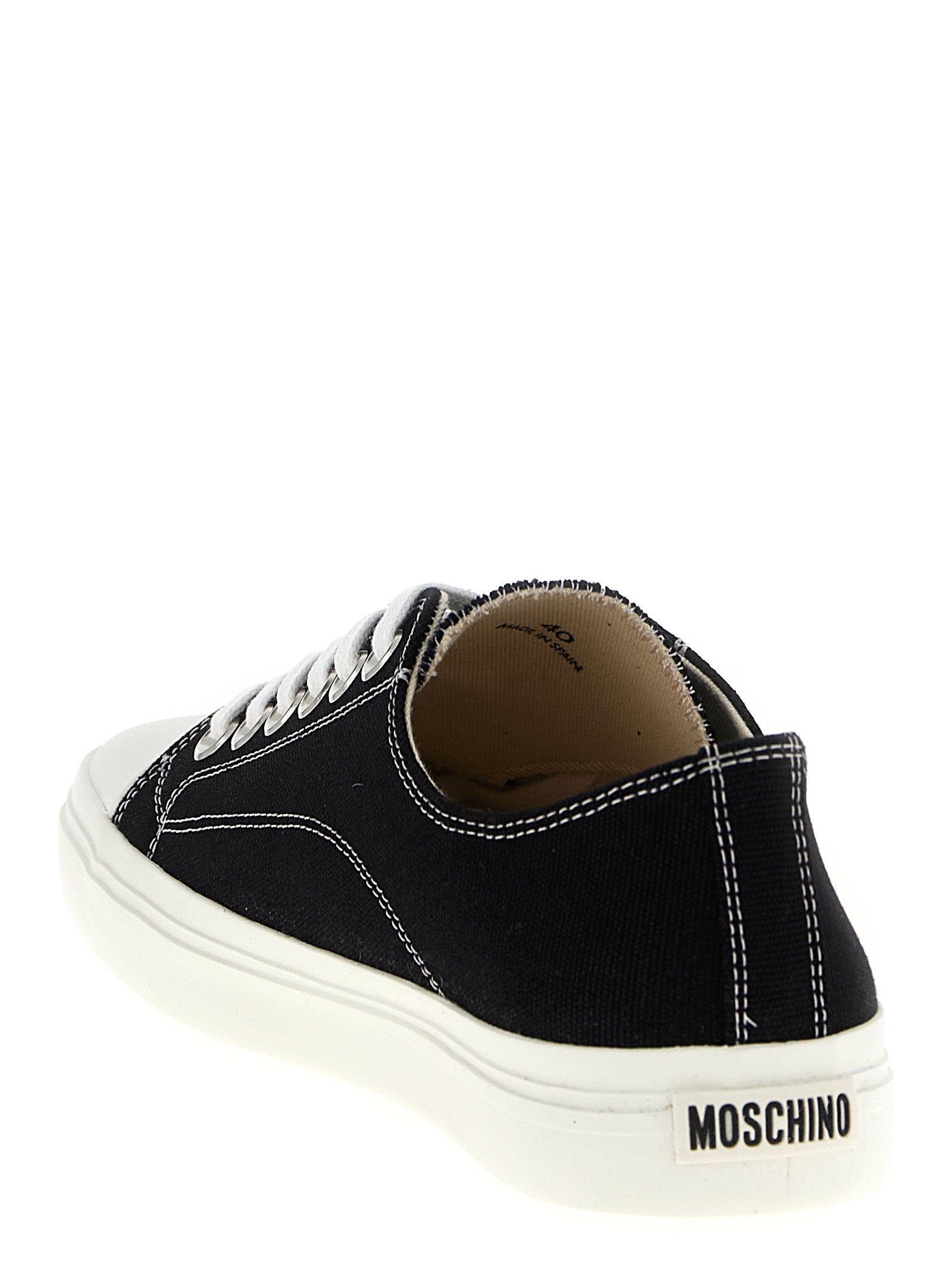 Moschino Zweifarbige Baumwoll-Sneaker