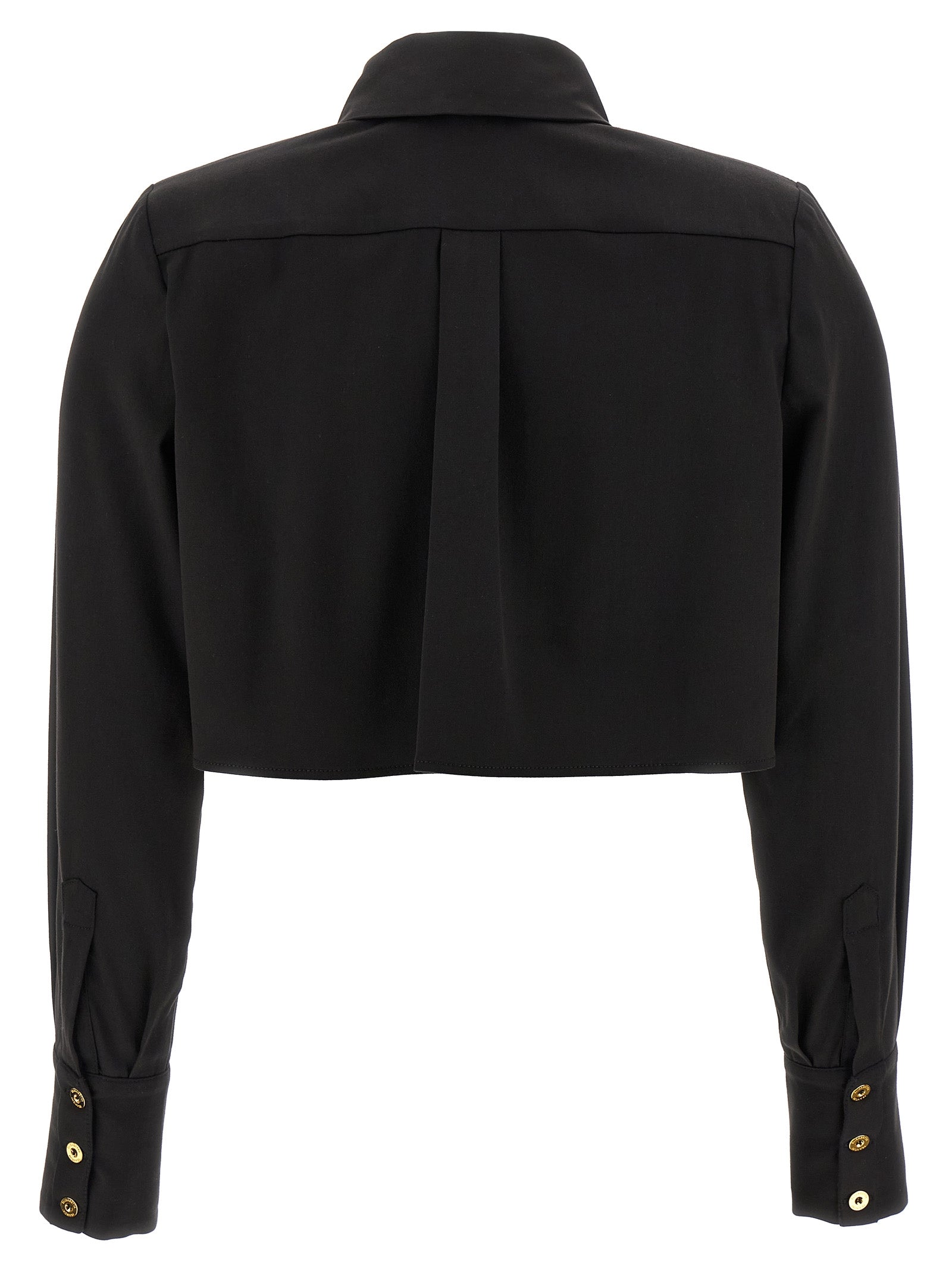 Elisabetta Franchi Schwarze Lycra-Bluse