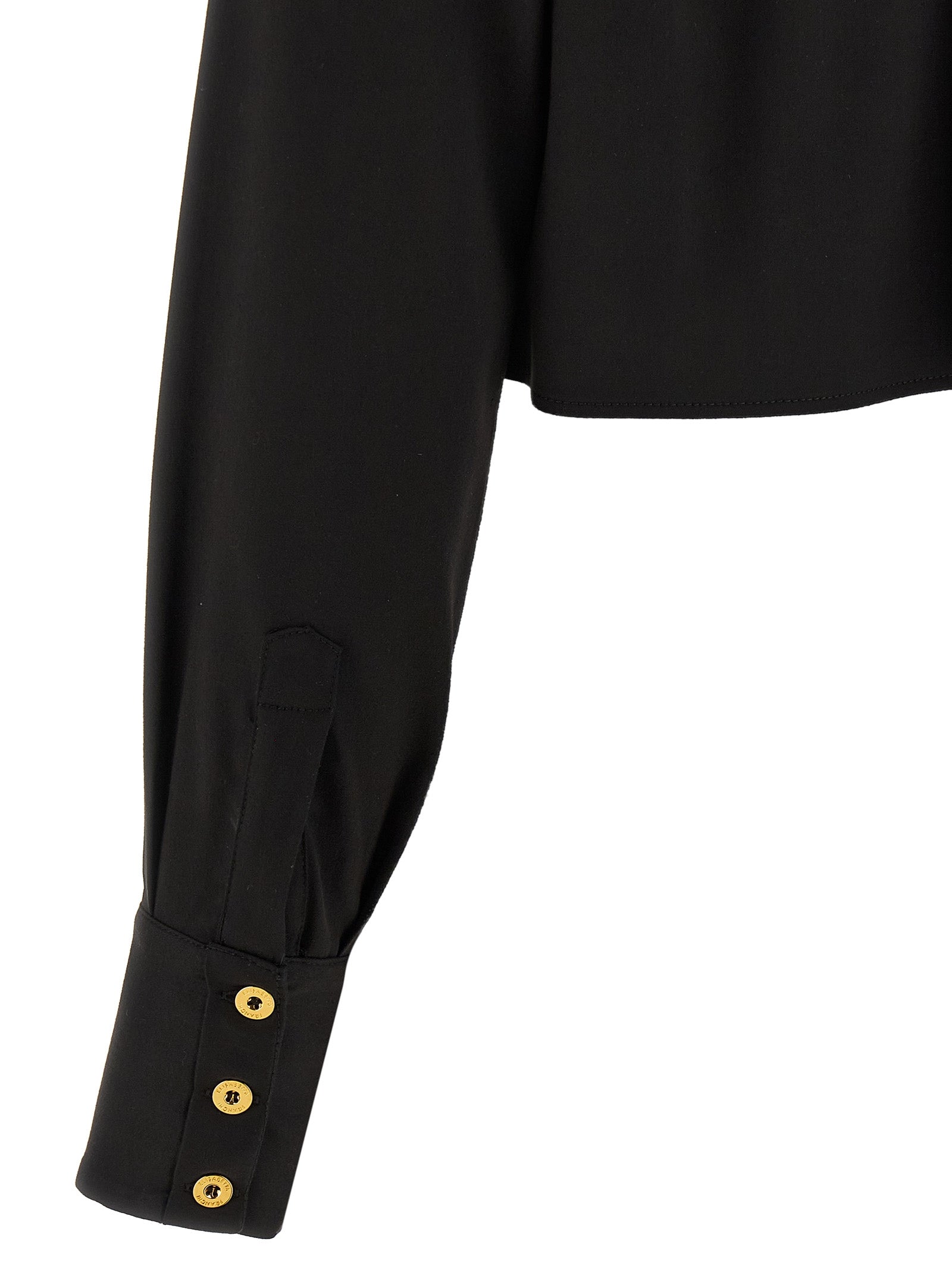 Elisabetta Franchi Schwarze Lycra-Bluse