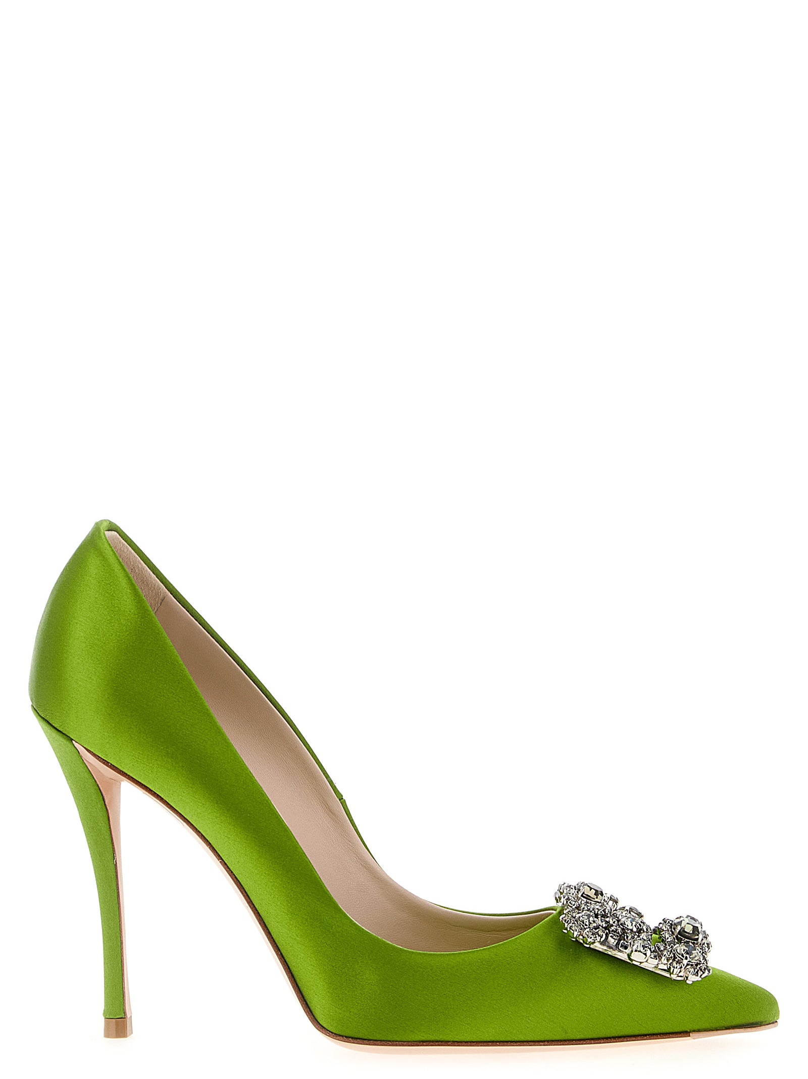 Roger Vivier Zweifarbige Pumps aus Viskose mit hohem Absatz
