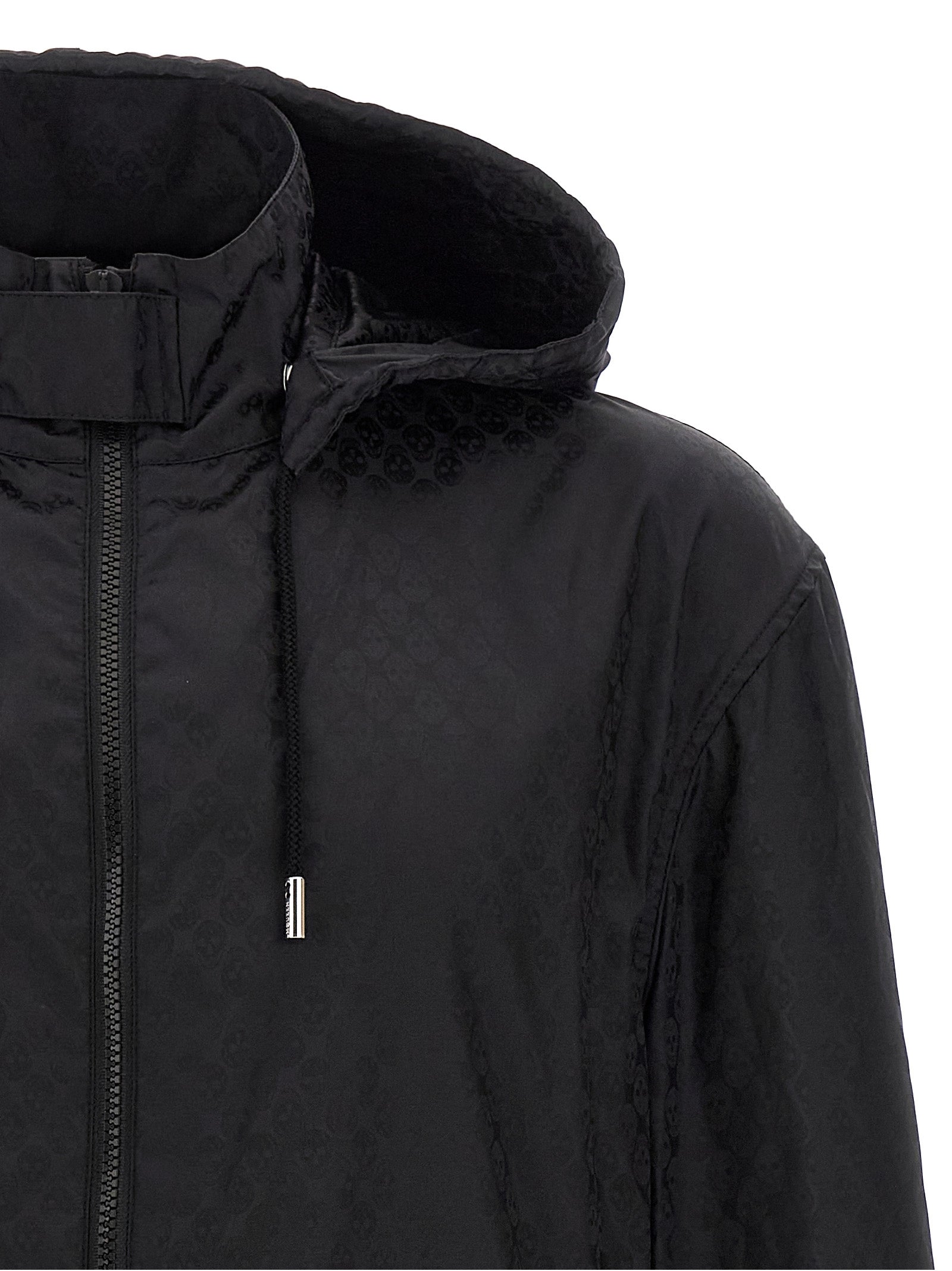 Alexander McQueen Schwarze Polyamid-Shell-Jacke