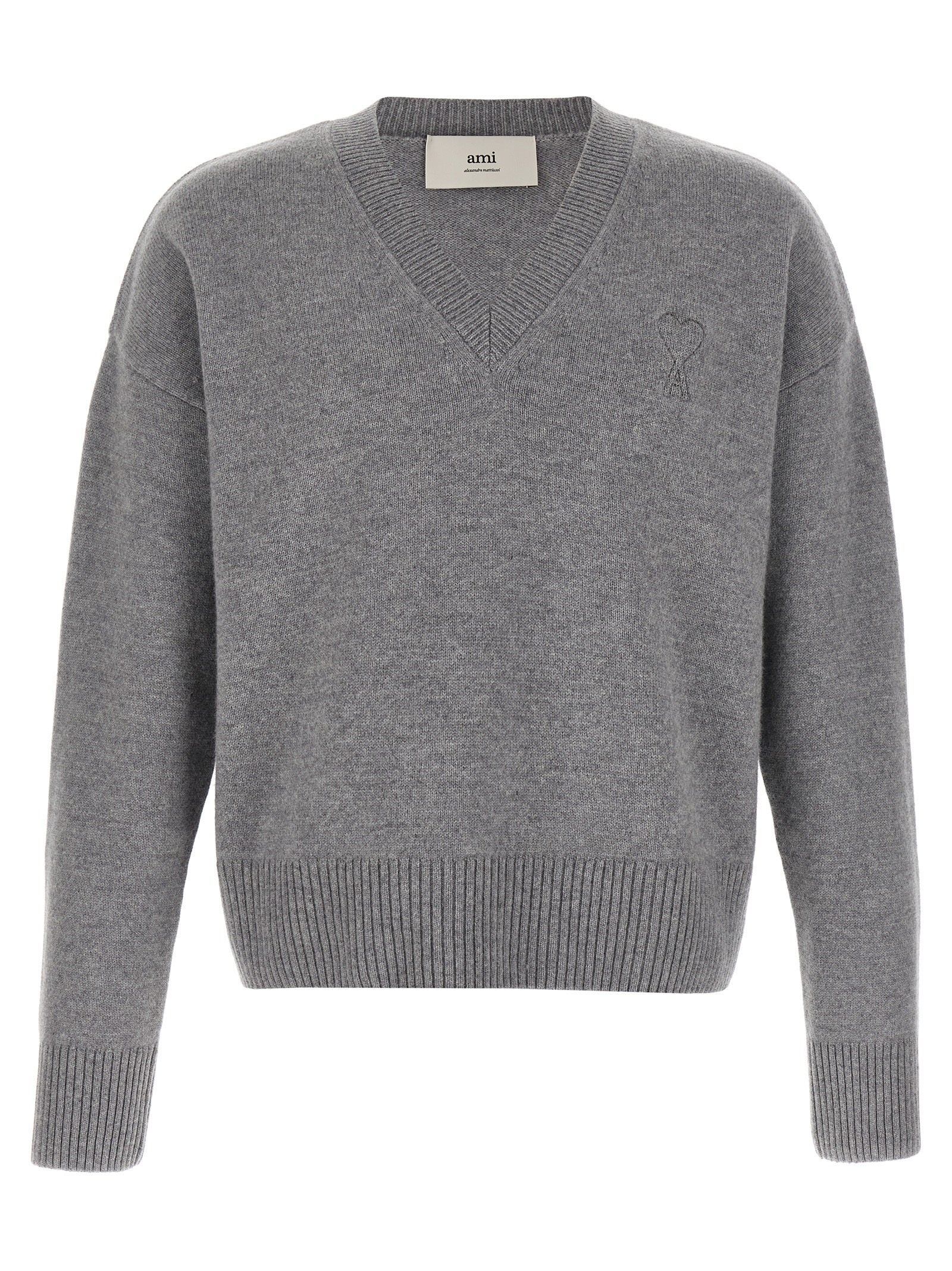 Ami Paris Grauer Wollcardigan