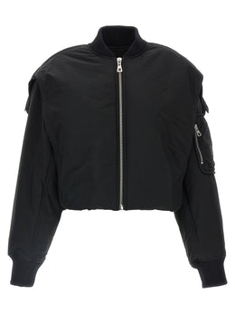 Jean Paul Gaultier Schwarzer Bomber aus Polyethylen