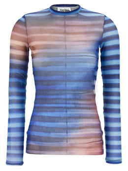 Jean Paul Gaultier Mehrfarbiges Hemd aus Polyamid mit Muster