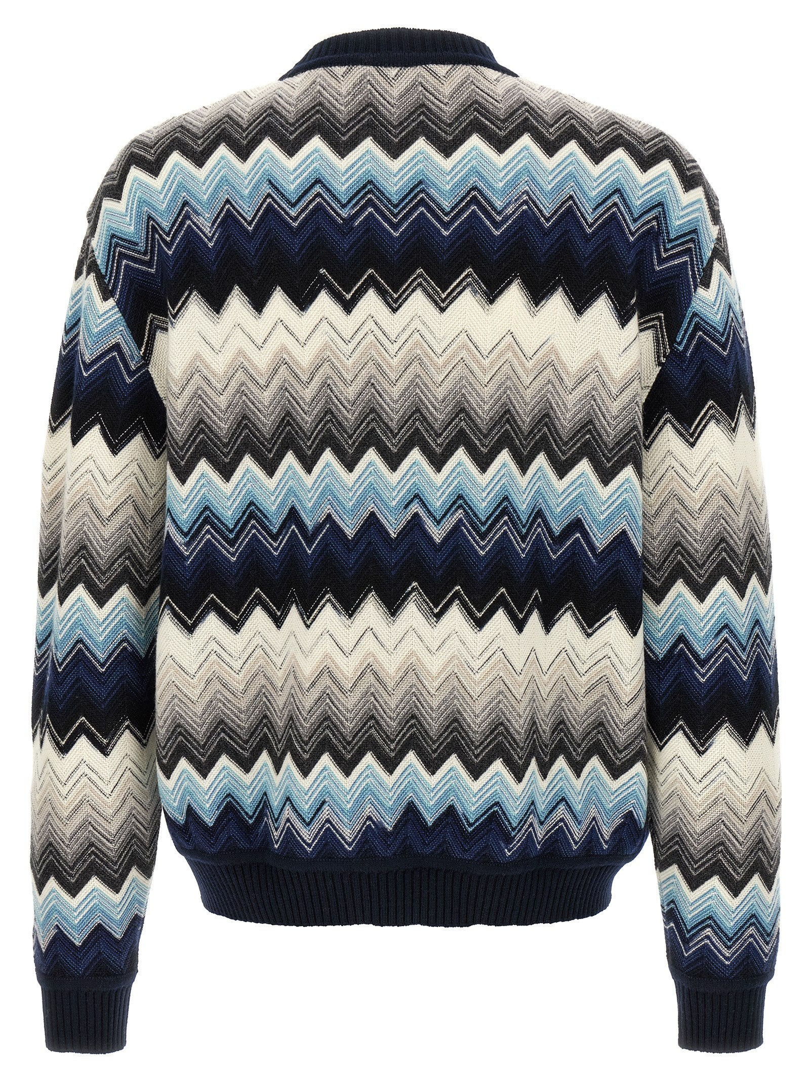 Missoni Mehrfarbige Wollstrickjacke
