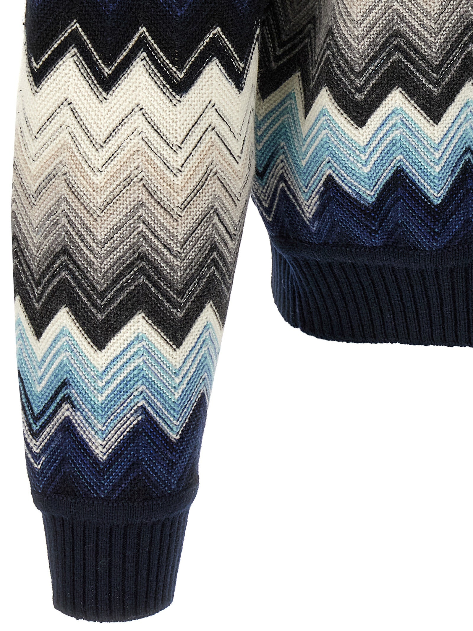 Missoni Mehrfarbige Wollstrickjacke