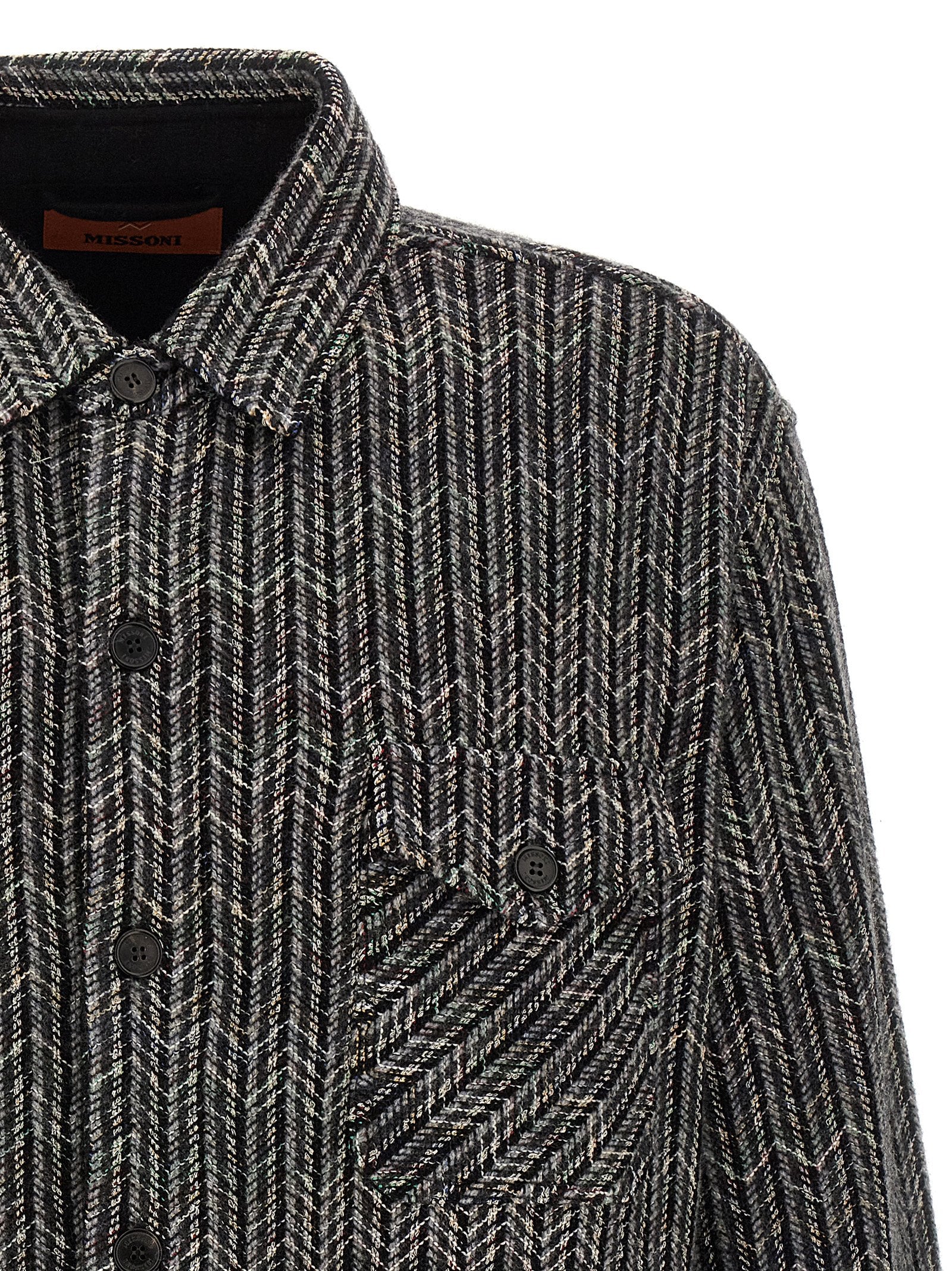 Missoni Graue Wollbluse