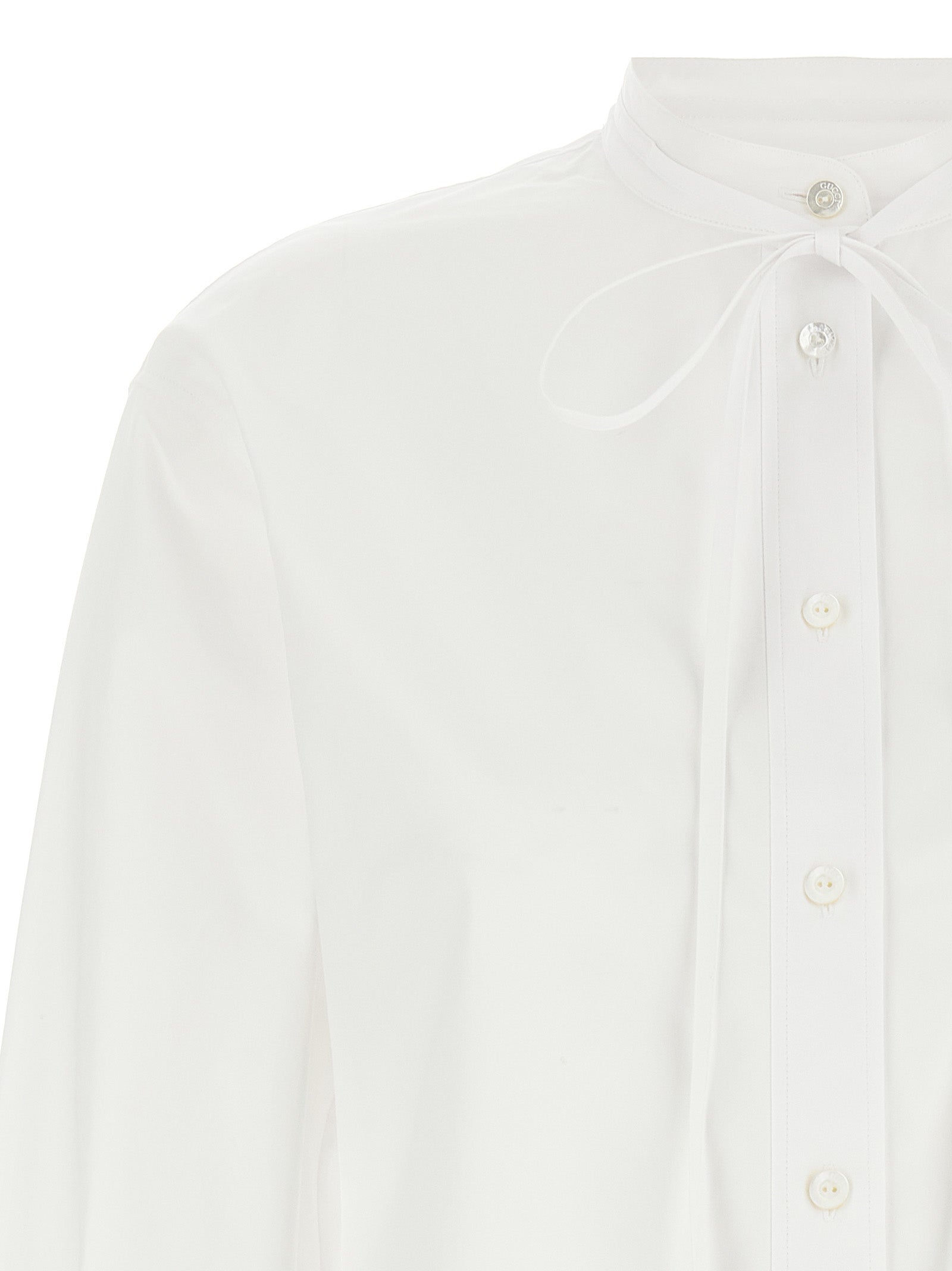 Gucci Weiße Baumwollbluse