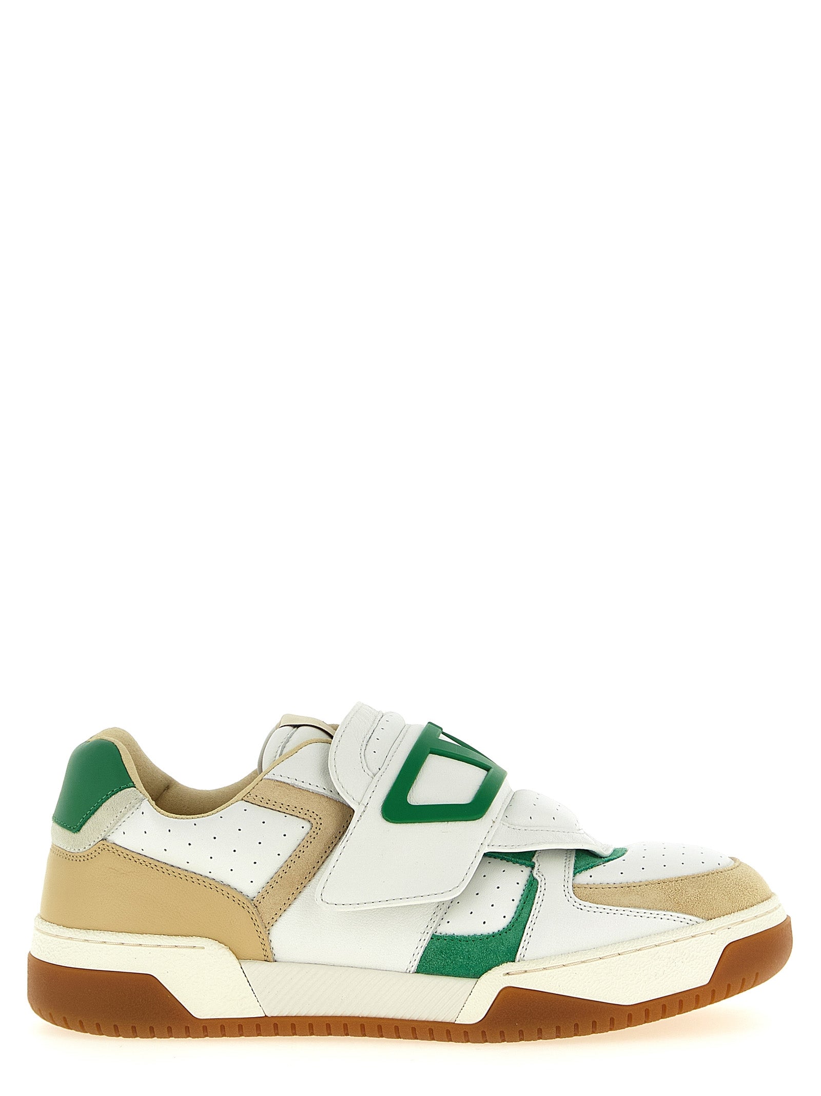 Valentino Garavani Mehrfarbige Leder-Sneaker im Athletic-Stil