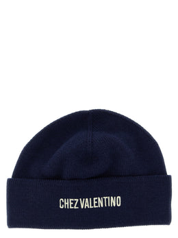 Valentino Garavani Blaue Baumwollmütze