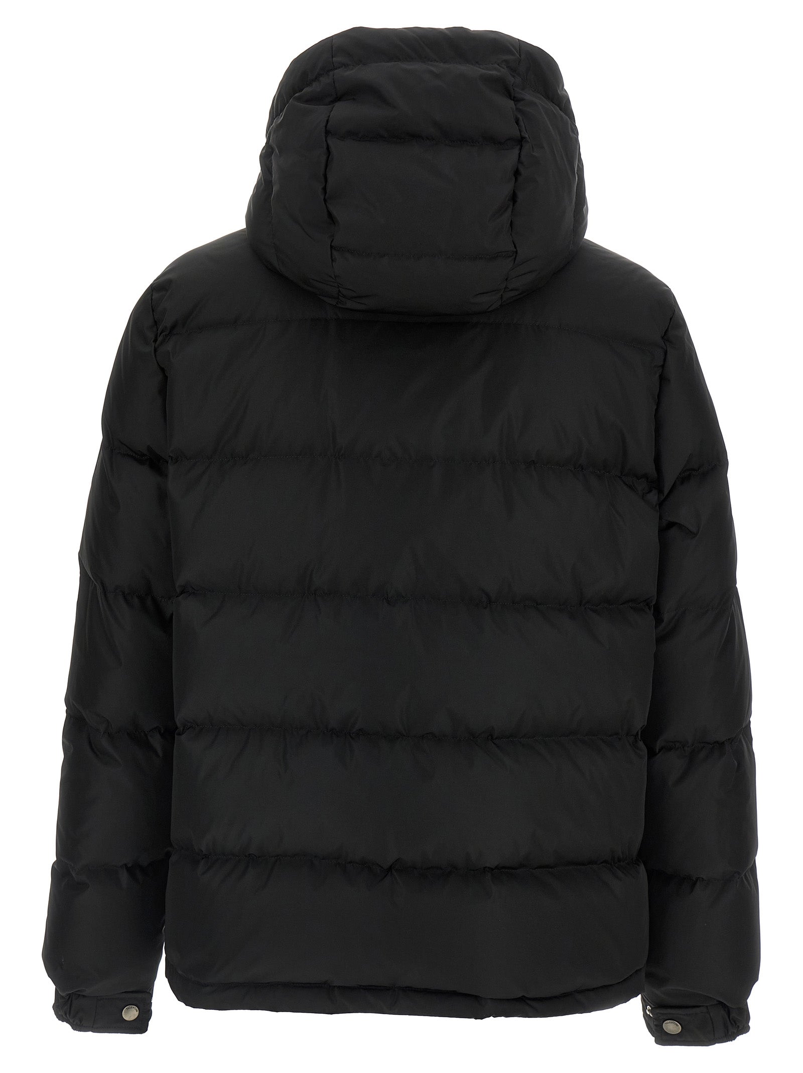 Valentino Garavani Schwarze Polyamid-Jacke in voller Länge