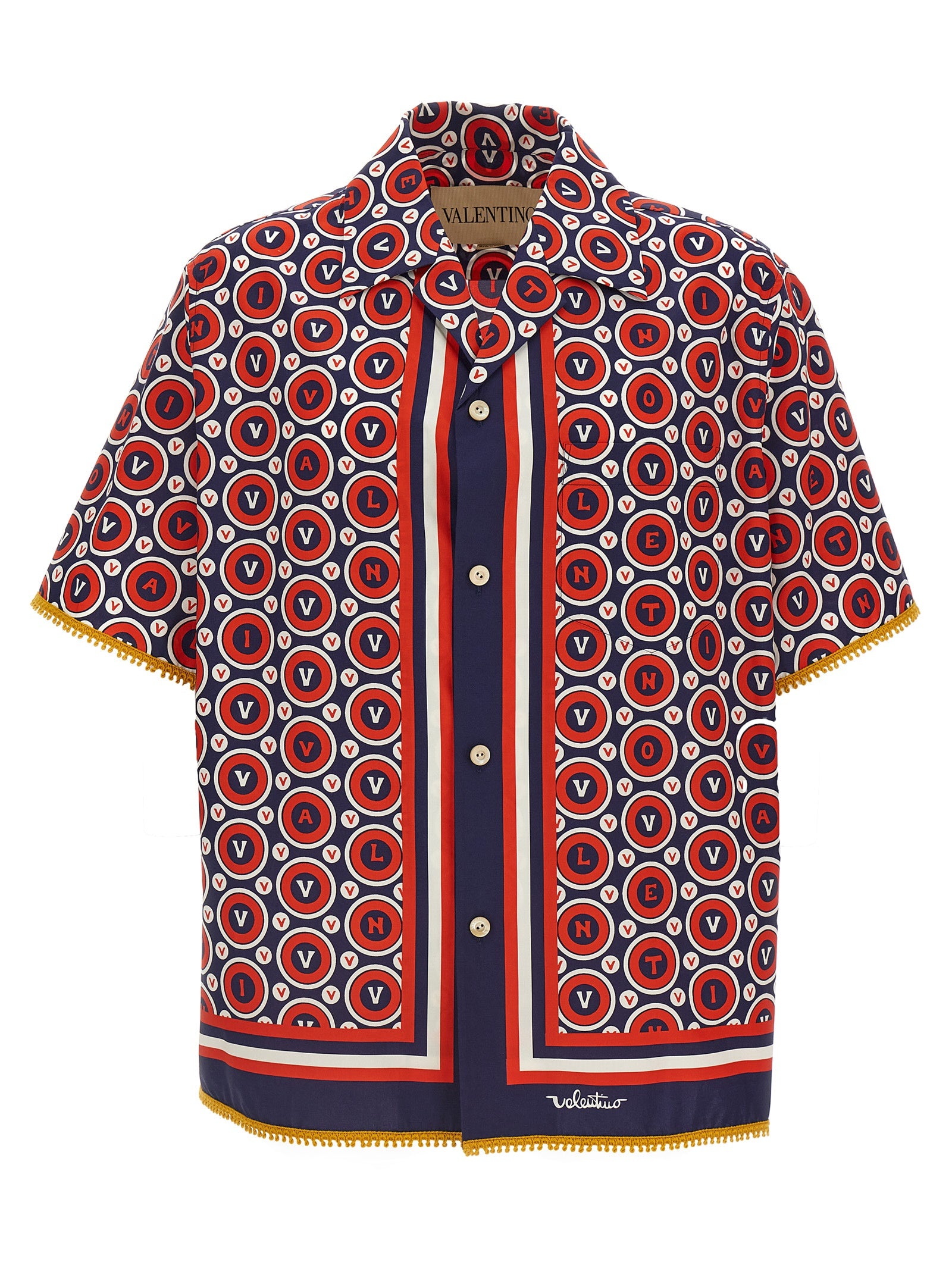 Valentino Garavani Mehrfarbige Baumwollbluse