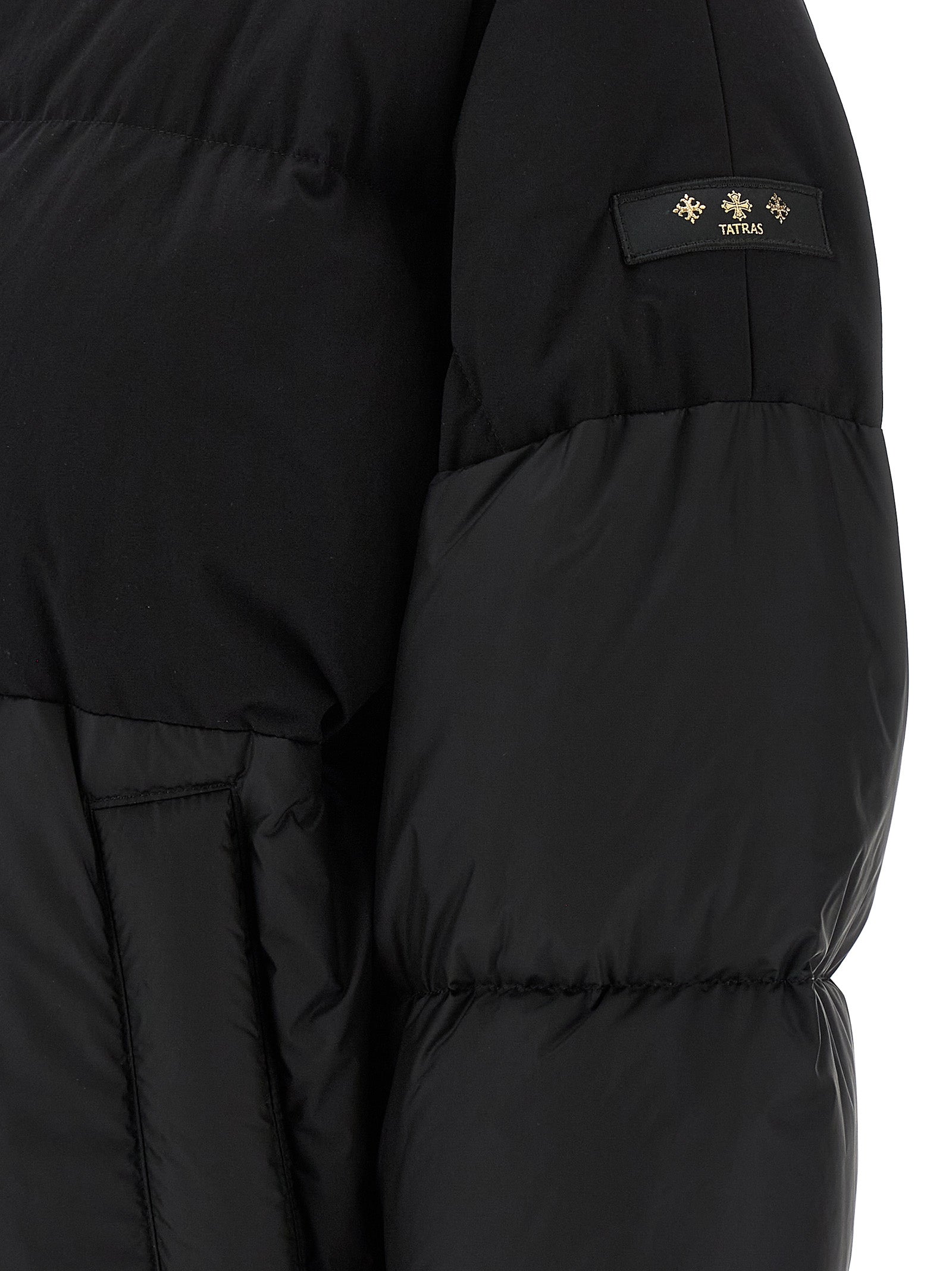 Tatras Schwarzer Nylon-Bomber