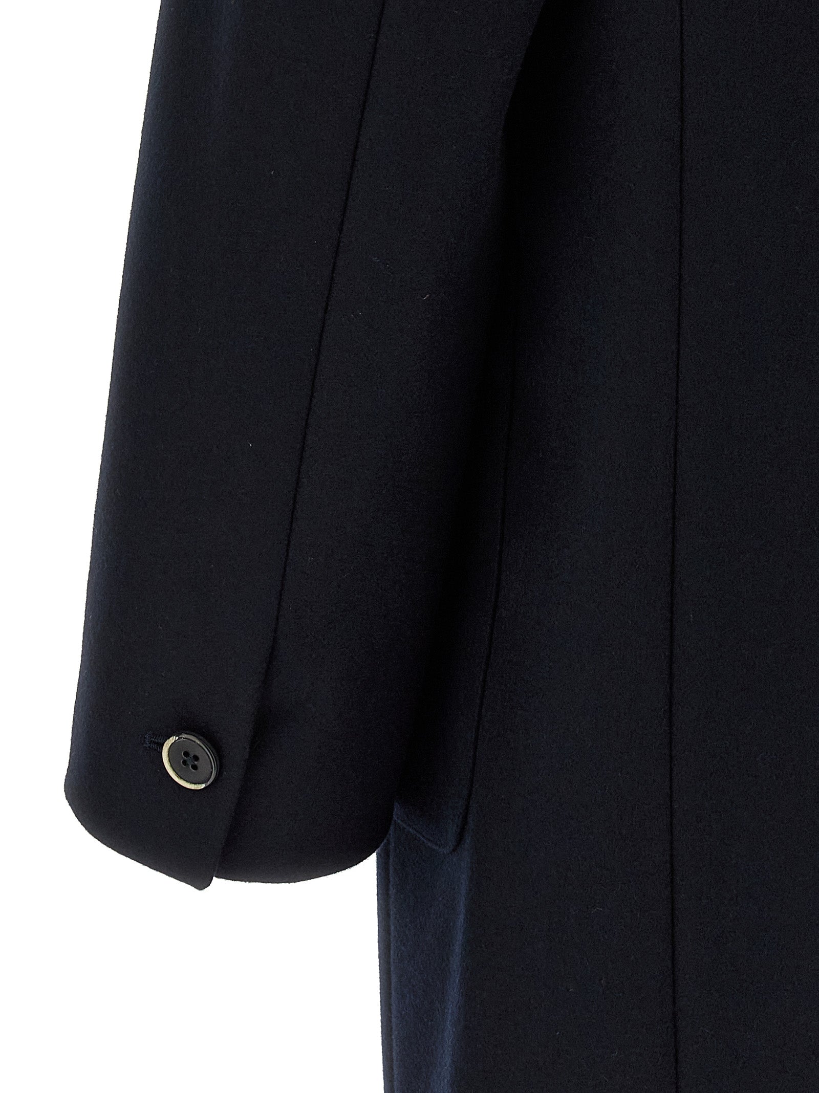 BARENA Blauer Wollmantel