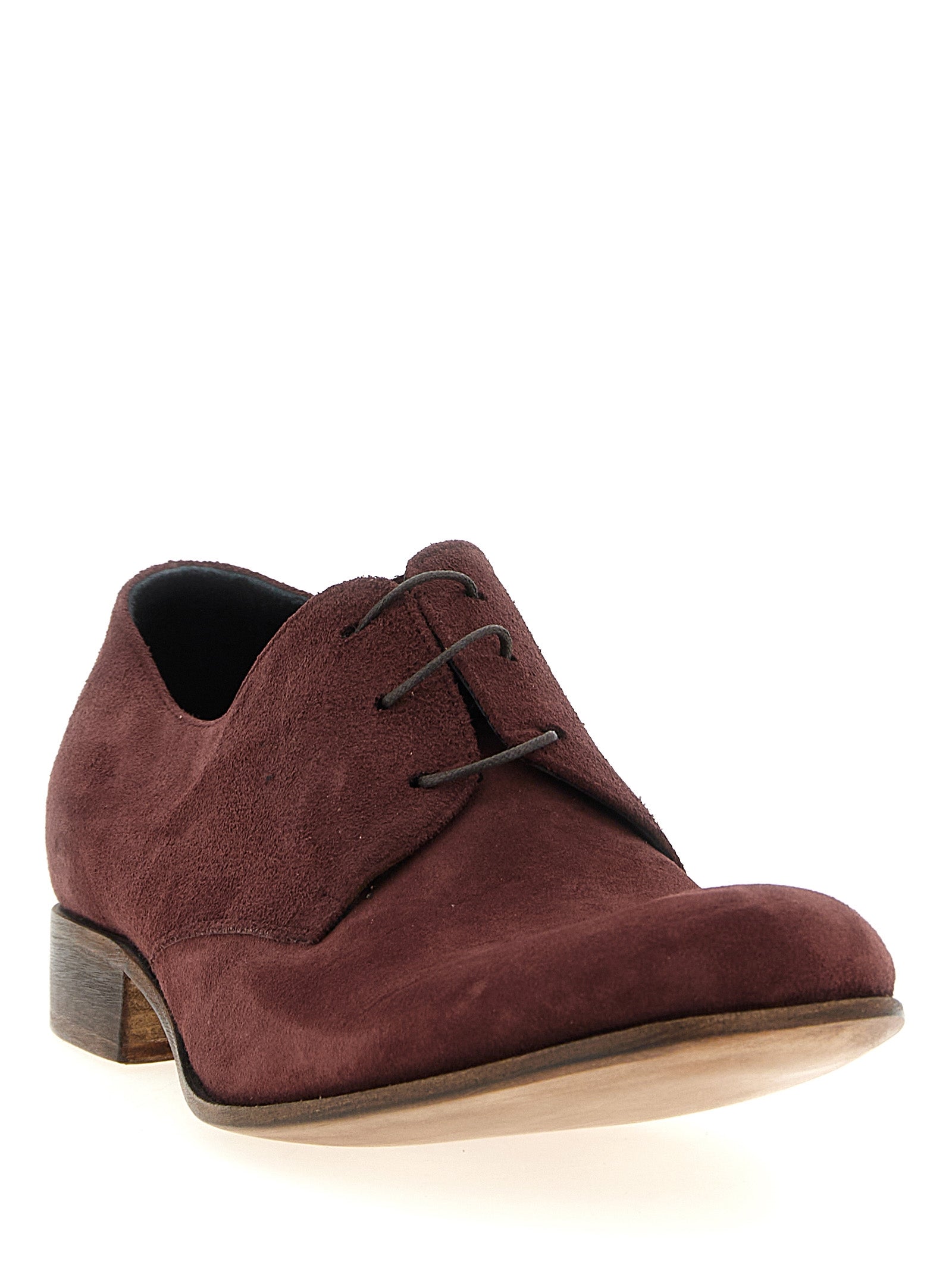 JULIAN Bordeaux Wildleder Oxford- und Derby-Schuhe