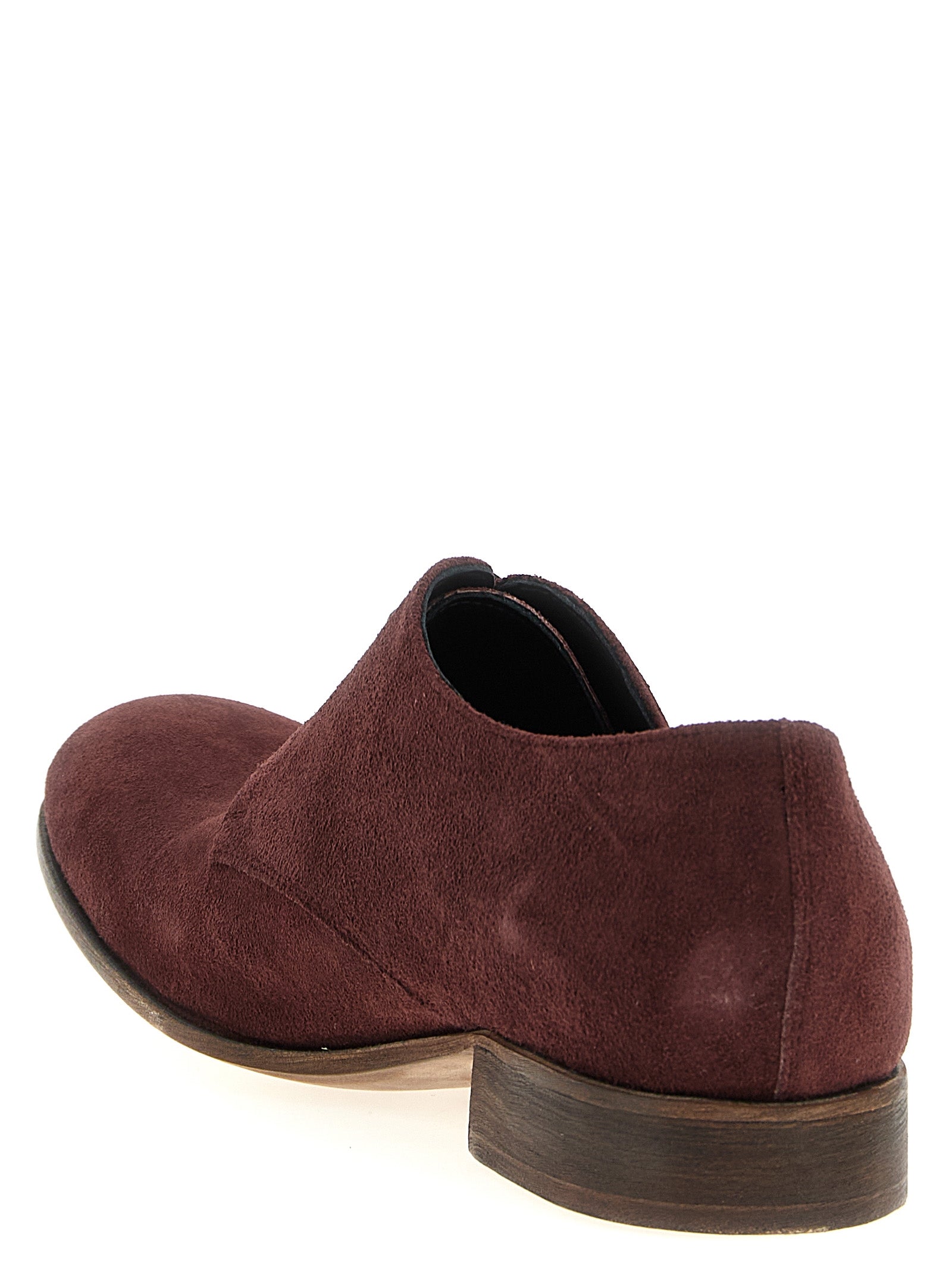 JULIAN Bordeaux Wildleder Oxford- und Derby-Schuhe