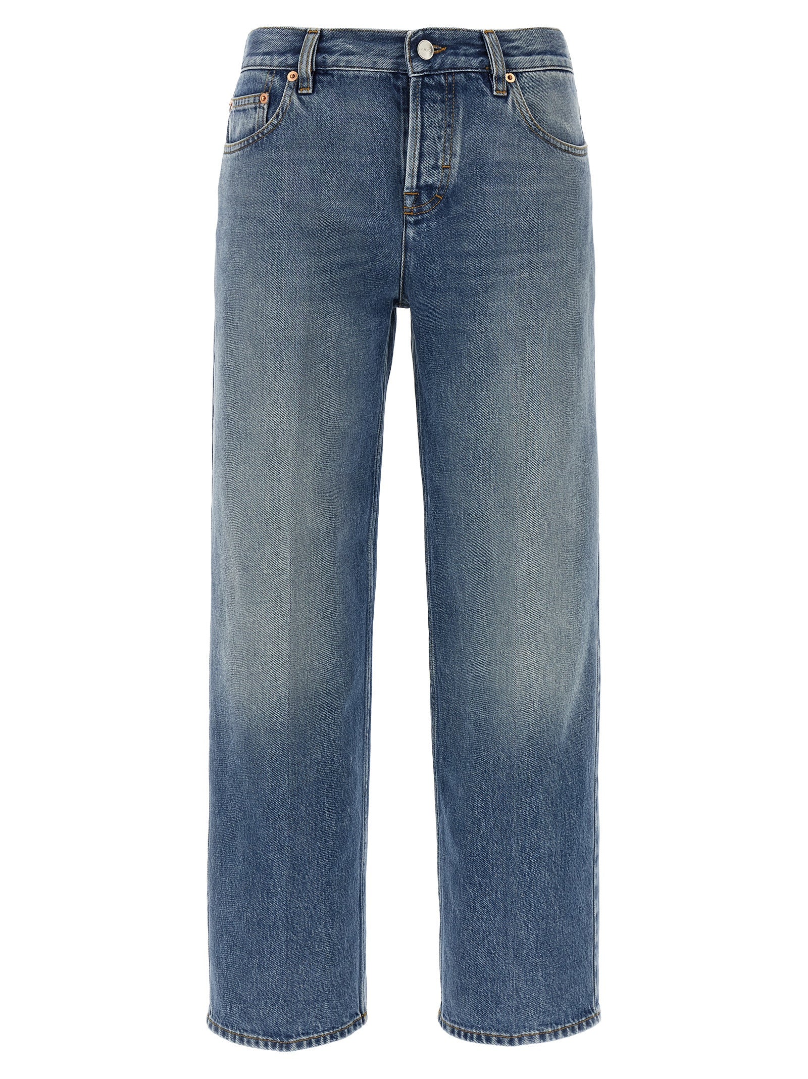 Gucci Blaue Jeans aus Baumwolle im geraden Schnitt