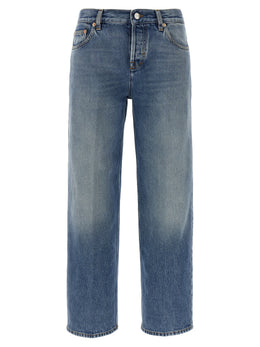 Gucci Blaue Jeans aus Baumwolle im geraden Schnitt