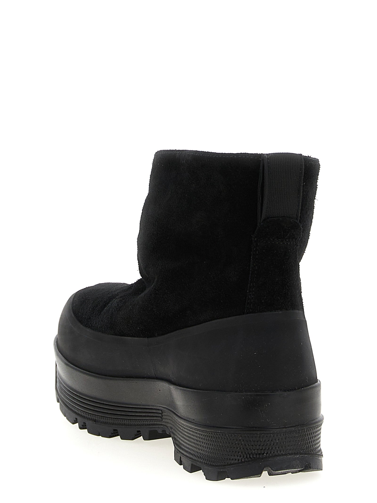 Stone Island Schwarze Gummistiefeletten